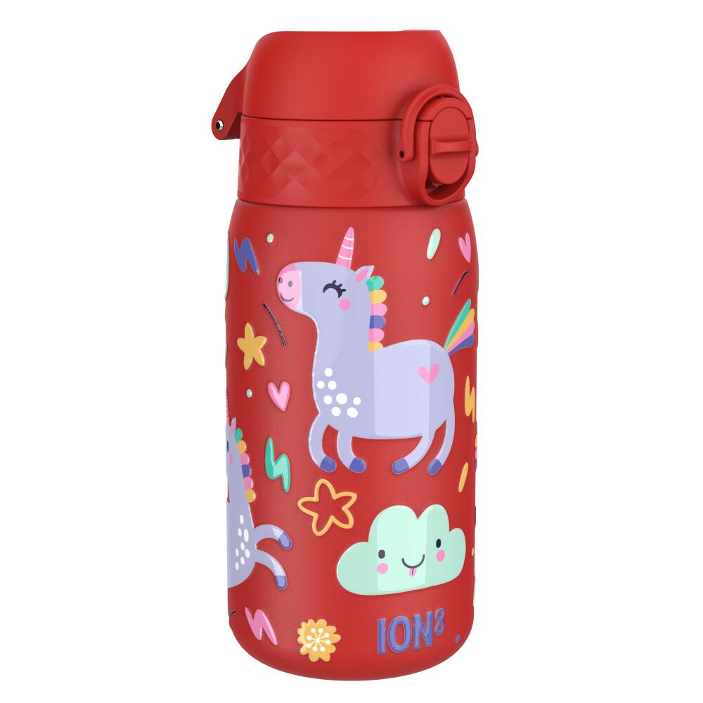 Butelka ION8 Single Wall I8SS400PRUNI Unicorns (Red)