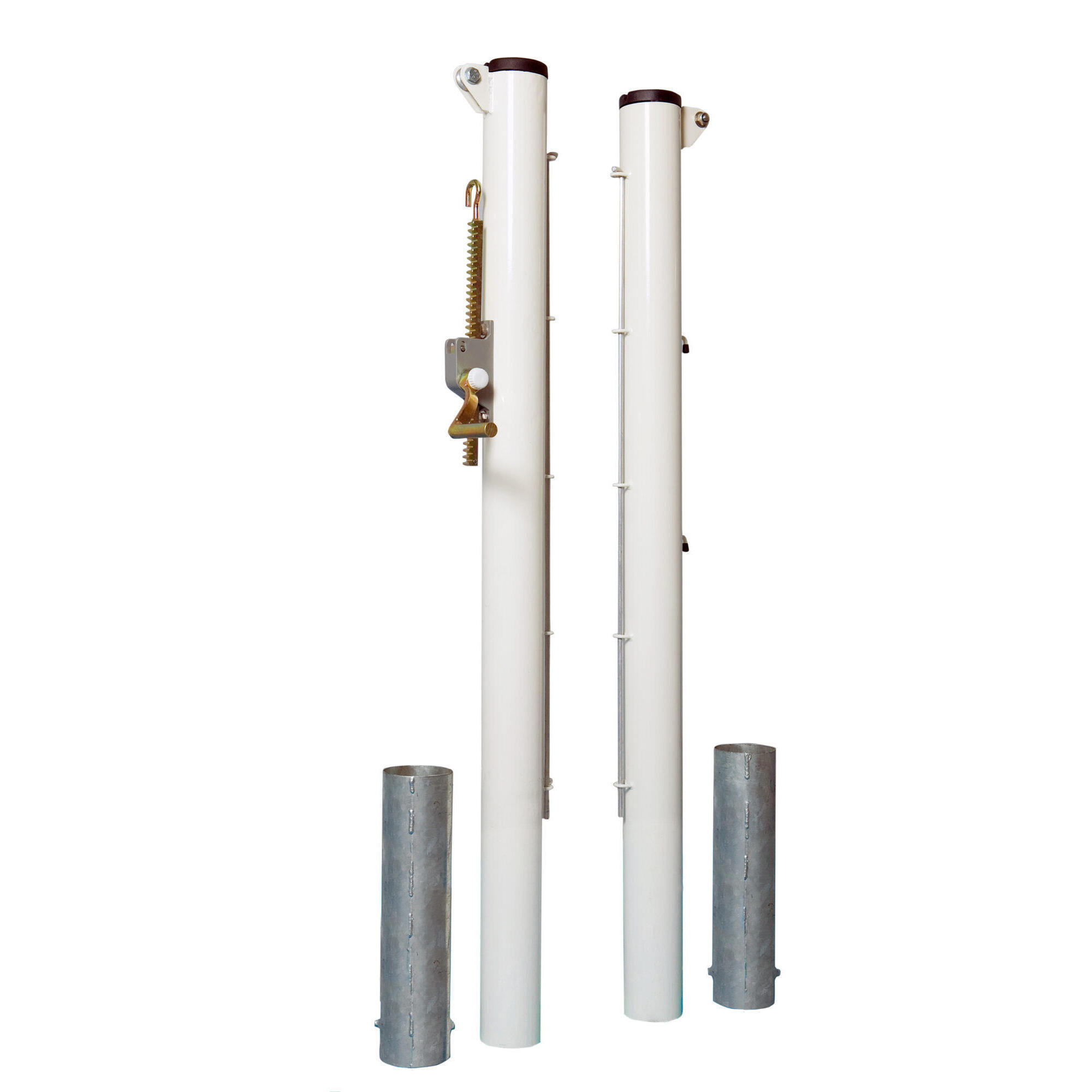 Para okrągłych stalowych słupków tenisowych 90 mm