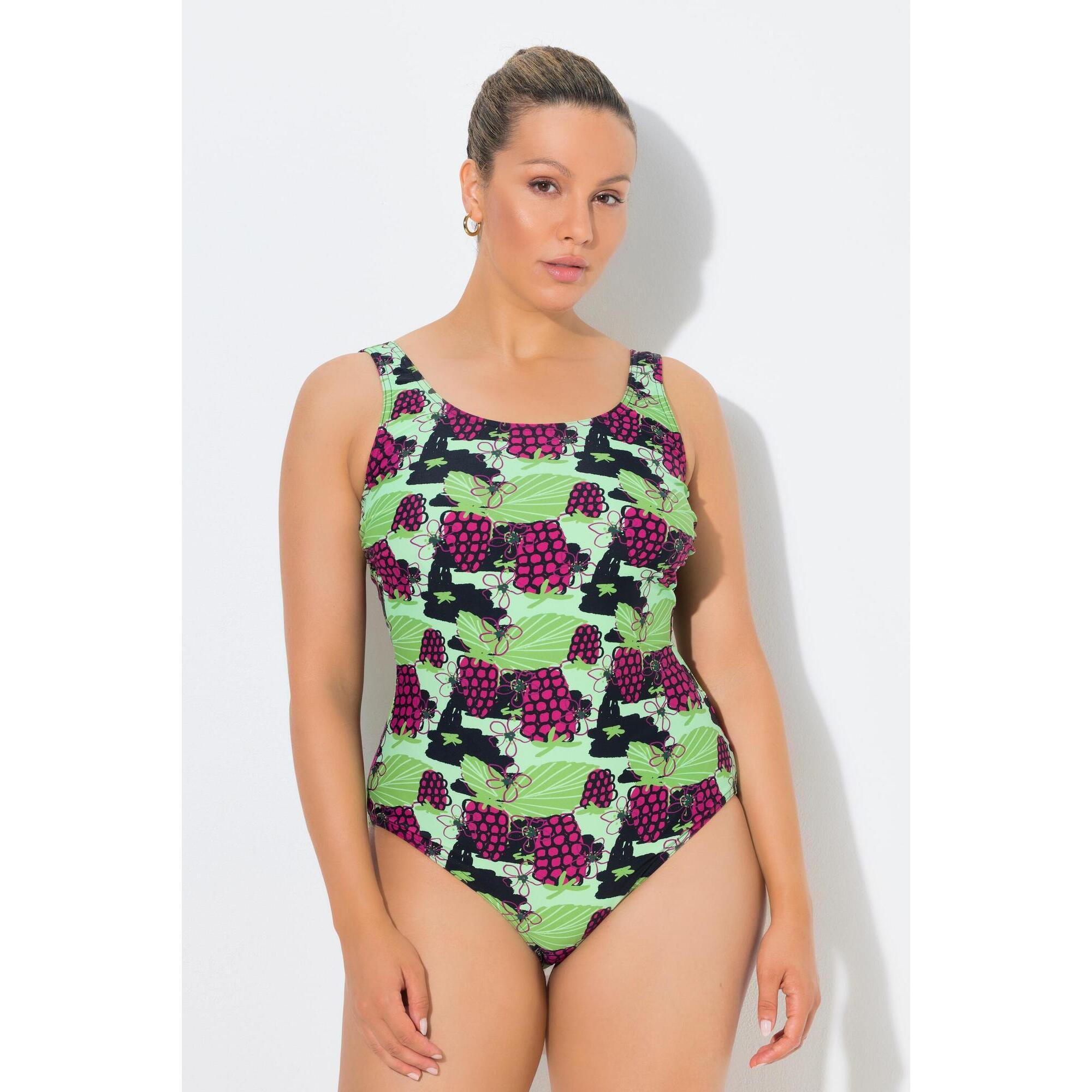 Damskie Strój kąpielowy jagody bez miękkich miseczek okrągły dekolt