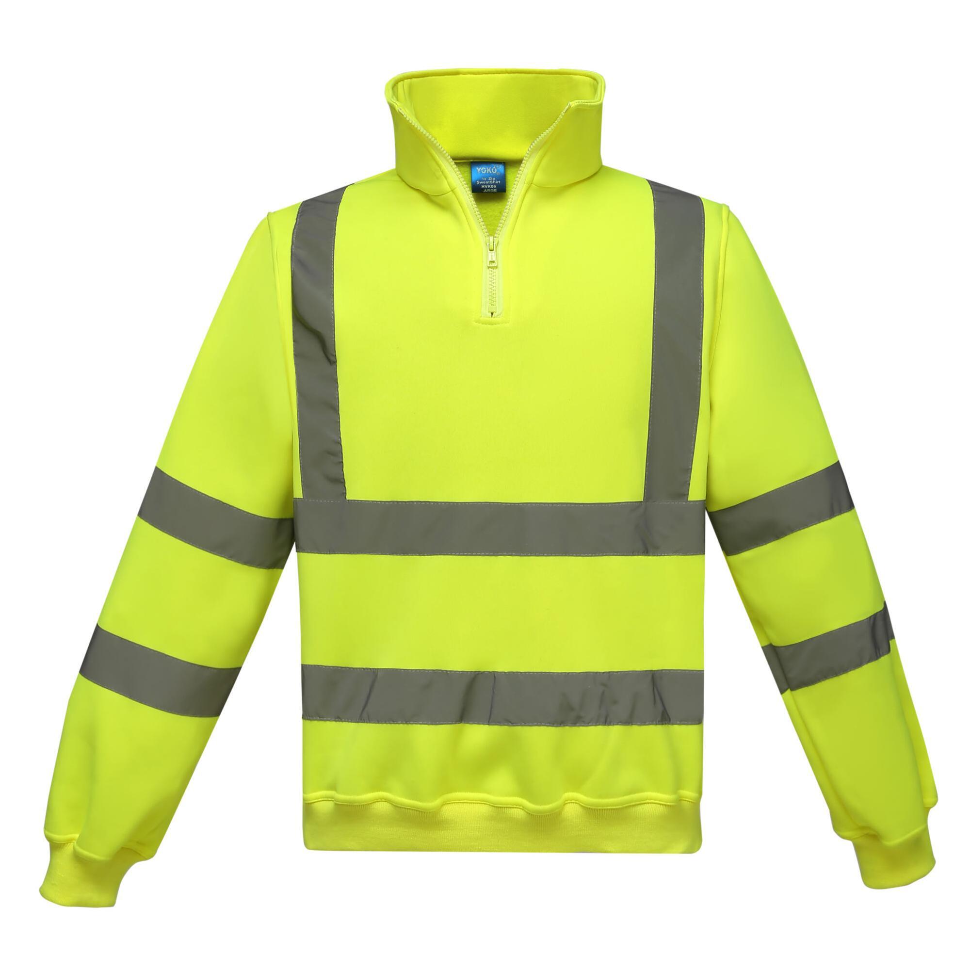 Bluza Rozpinana Dla Dorosłych Unisex HiVis Quarter Zip