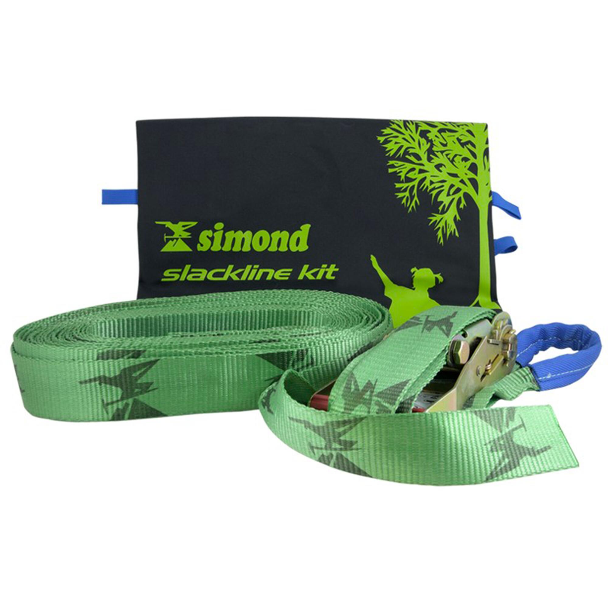 Slackline zielony 15 m