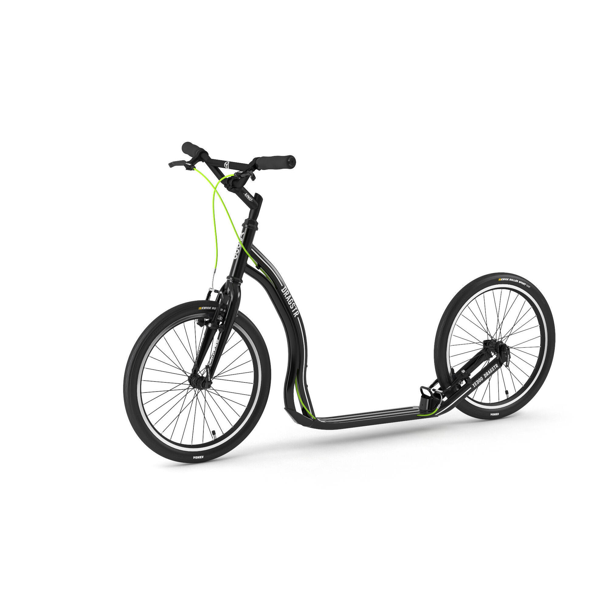 Hulajnoga Yedoo Dragstr z kołami pneumatycznymi 20/20 czarna