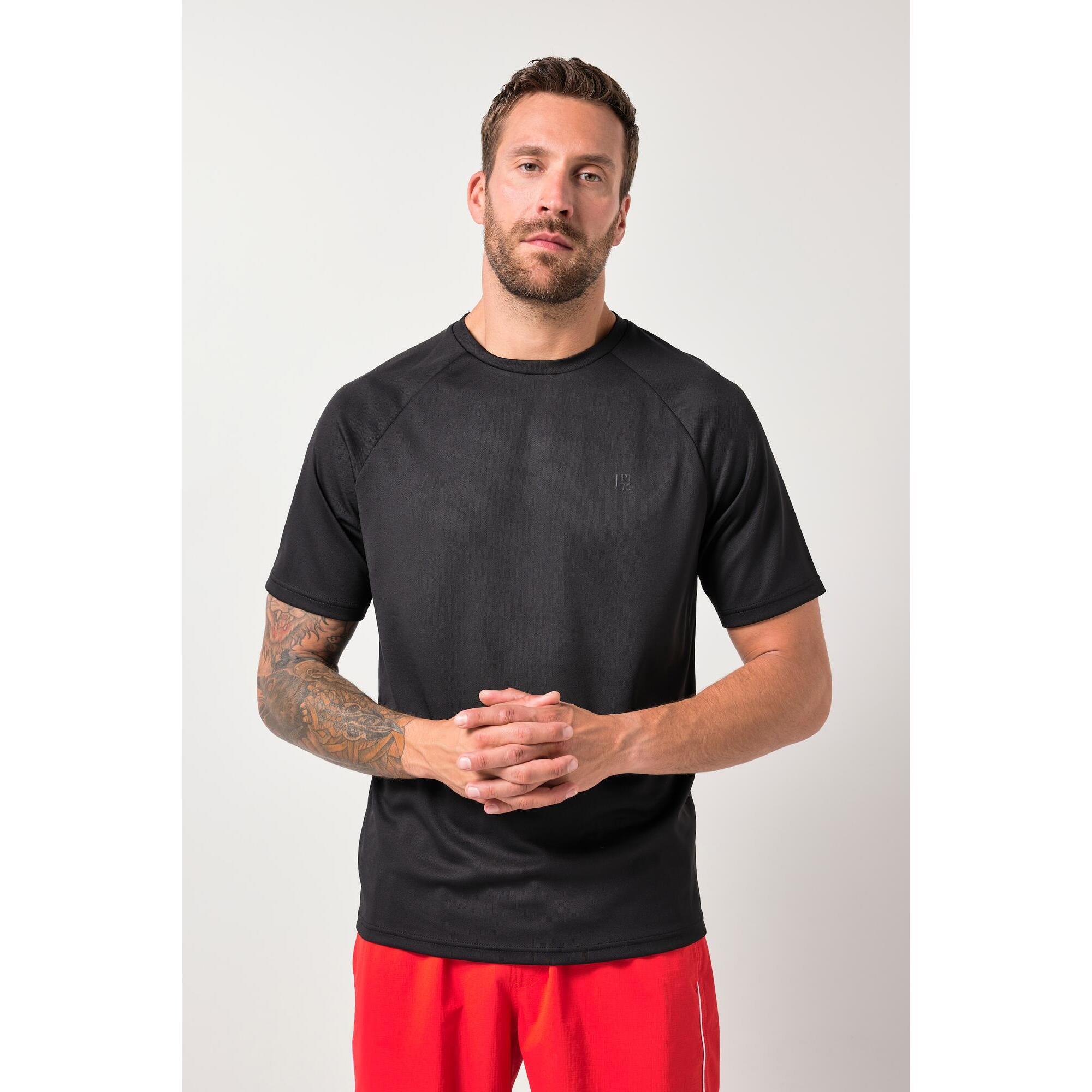Męski T-shirt FLEXNAMIC® fitness rękaw 1/2 nadruk z tyłu QuickDry