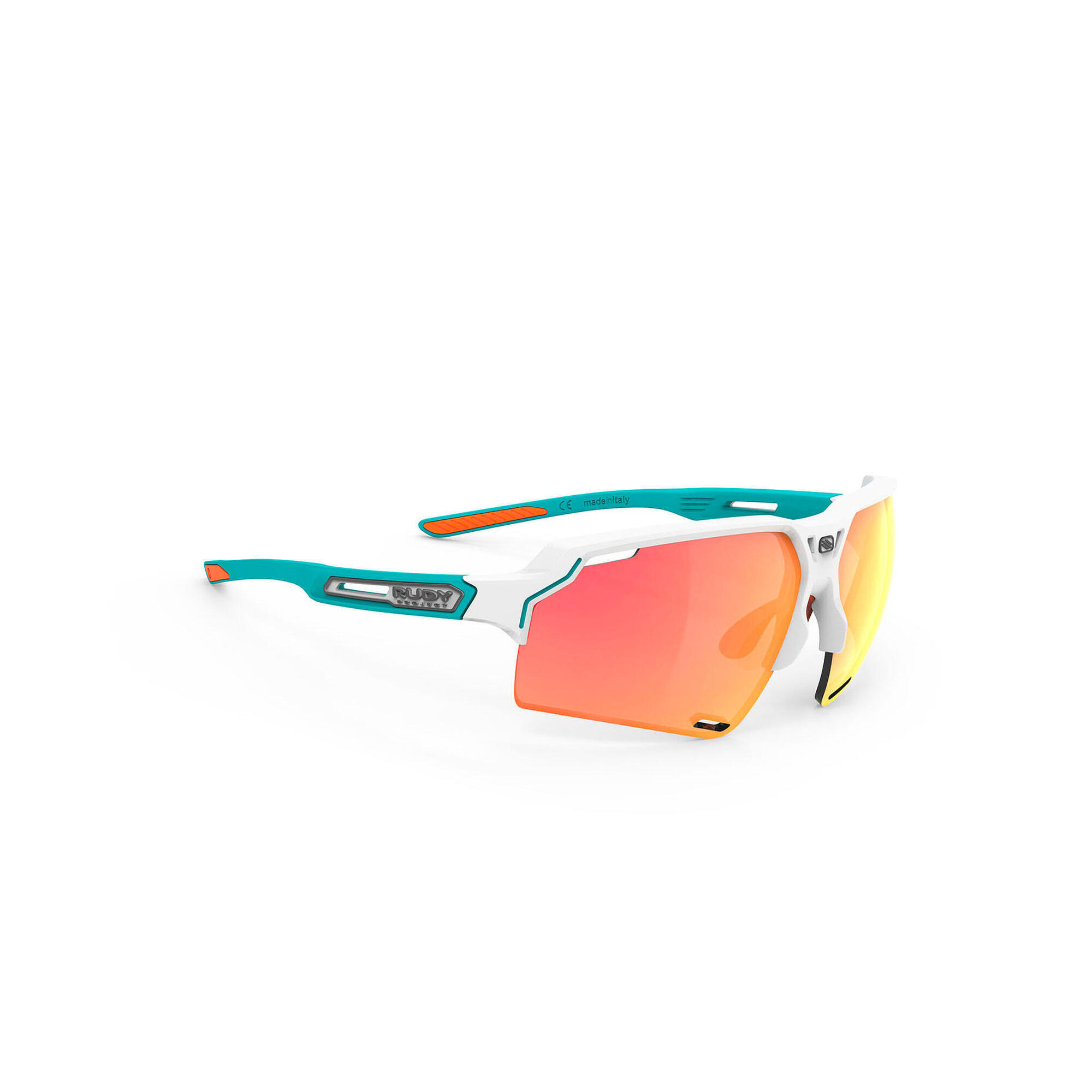 Okulary Rudy Project DELTABEAT WHITE EMERALD MATTE - Multilaser Orange