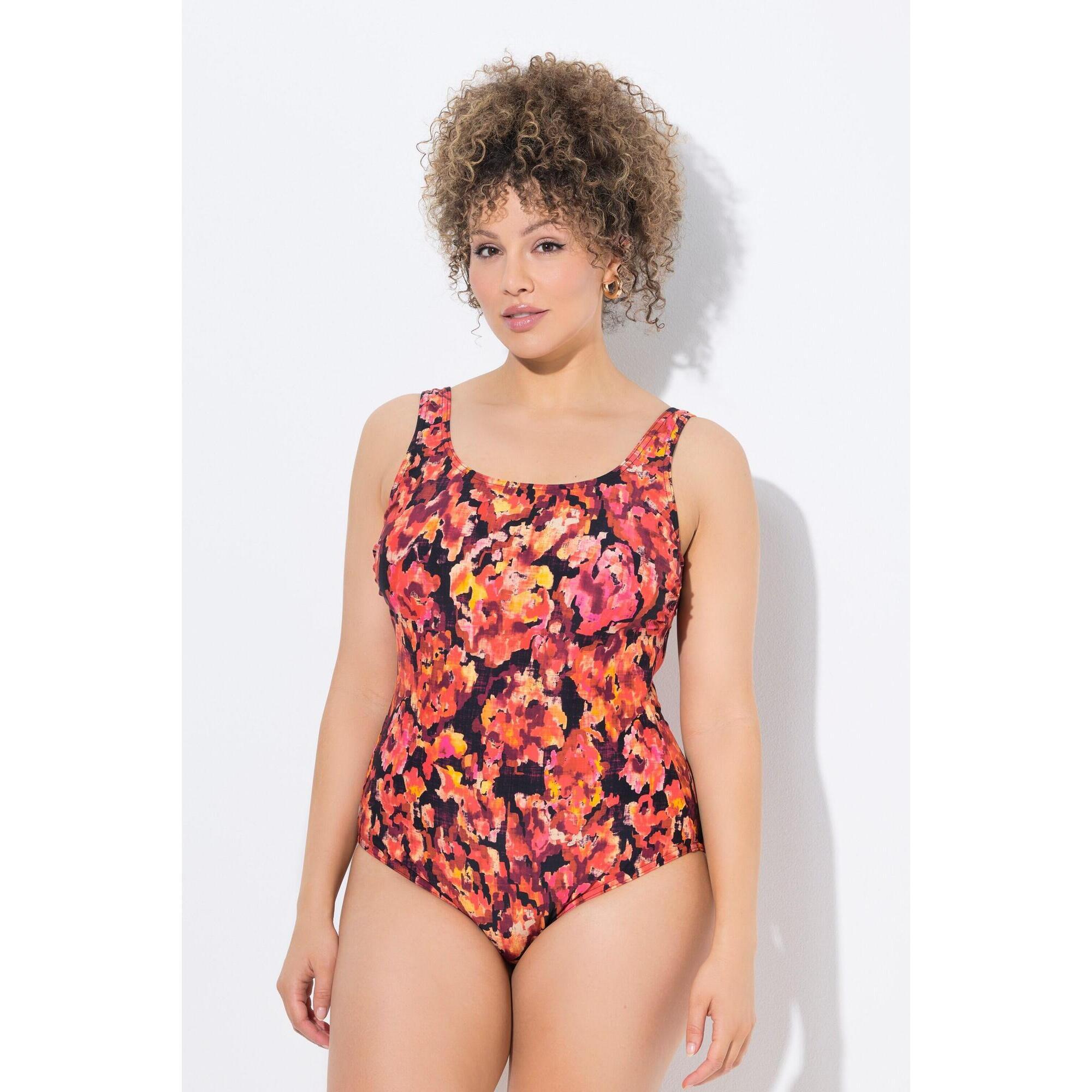 Damskie Strój kąpielowy wzorzysty bez miękkich miseczek okrągły dekolt