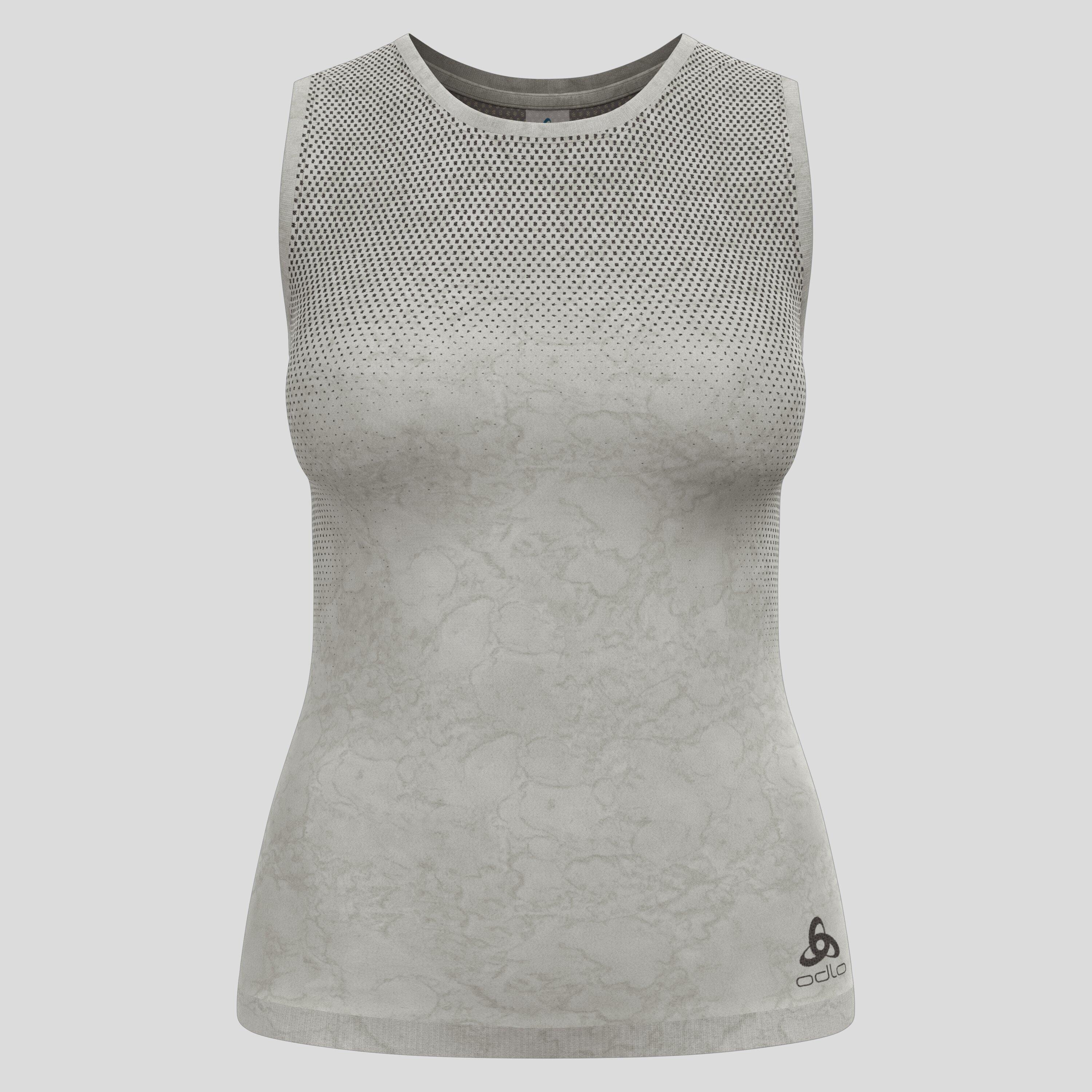 Koszulka damska bez rękawów Odlo PERFORMANCE LIGHT - RAIN DYE BL TOP crew neck