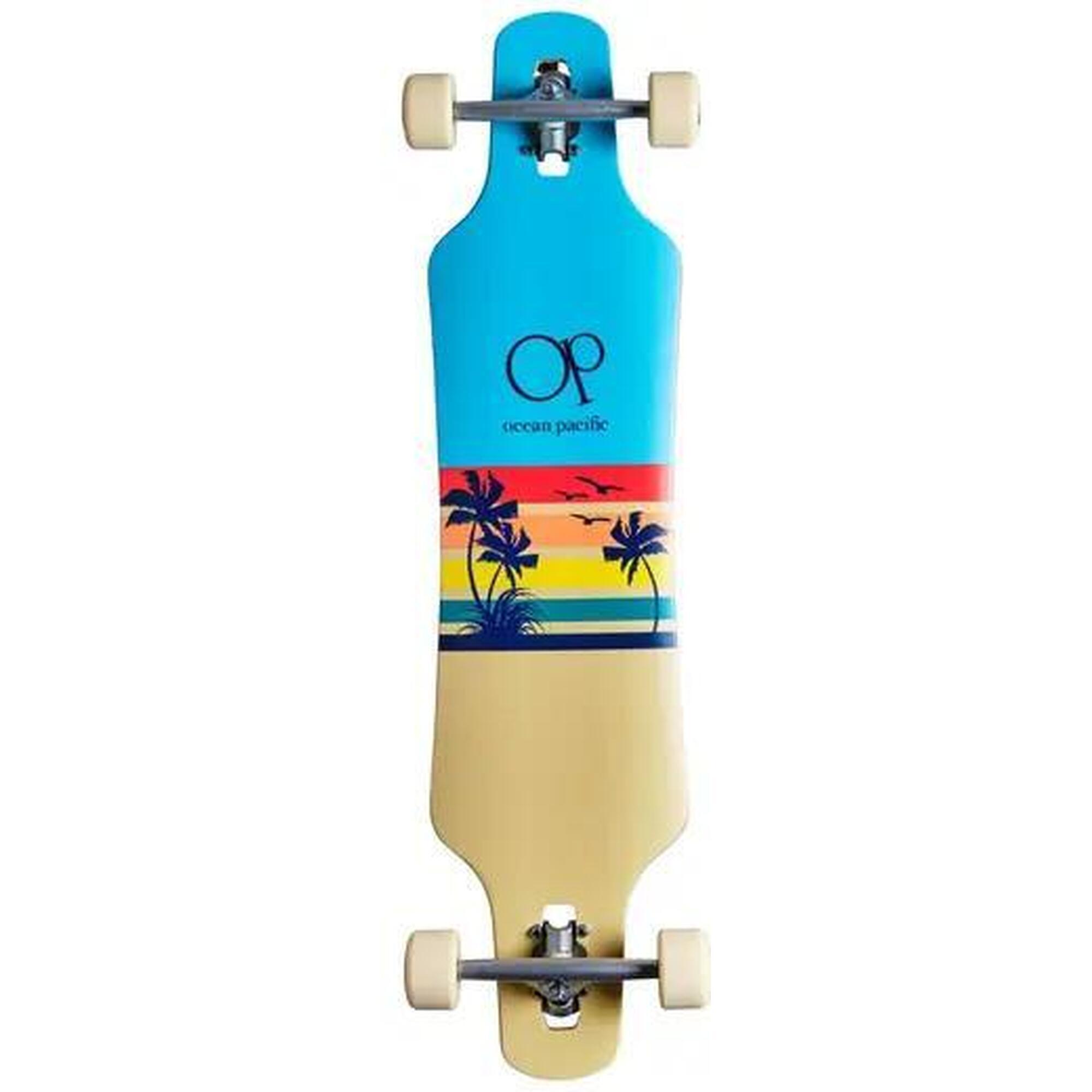 Deski Komplety Ocean Pacific Sunset Kompletny Longboard - 39" - Niebieski