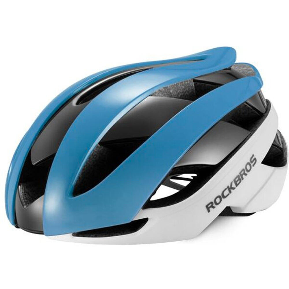 Kask rowerowy Rockbros rozmiar L - niebiesko-biały