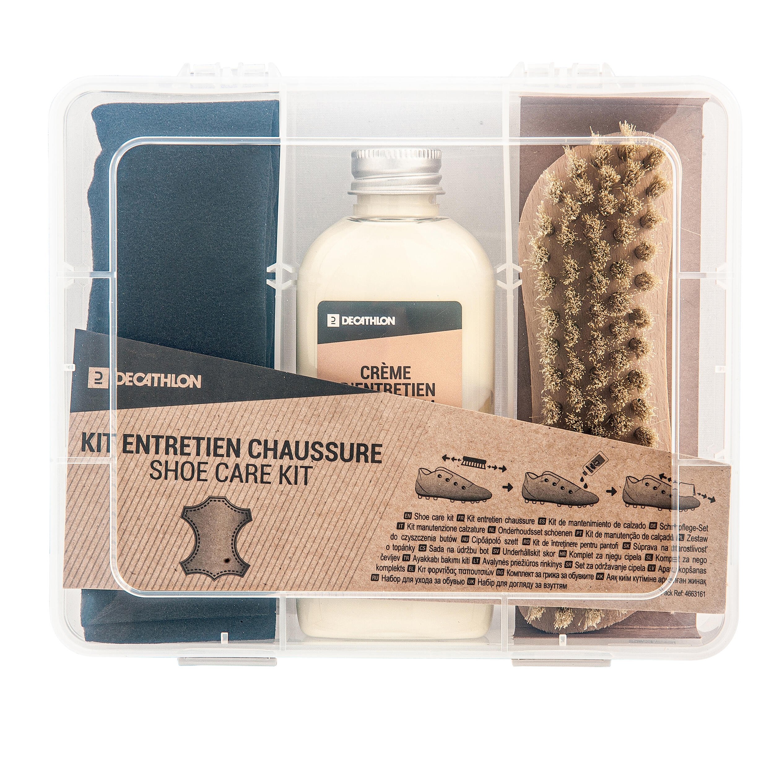 Zestaw do pielęgnacji butów i skóry Kipsta Essential