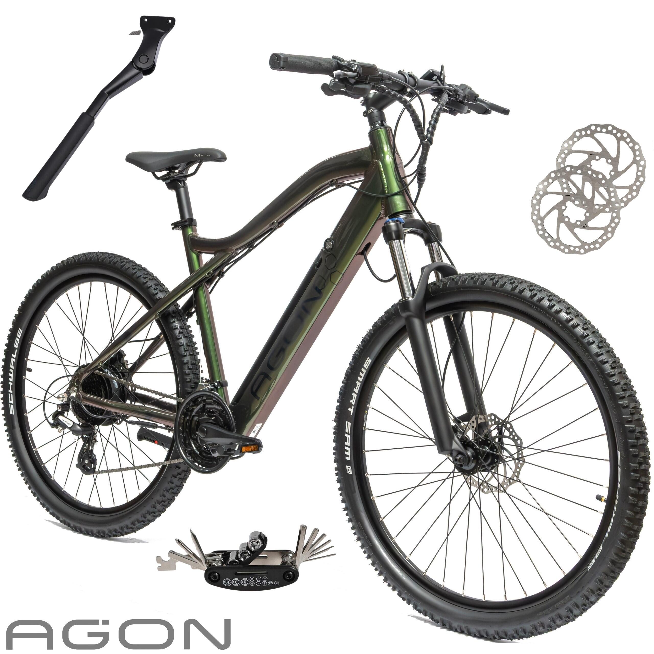 Rower Elektryczny Górski 27,5 Hydraulika MTB Altus Amortyzator 14Ah Shimano