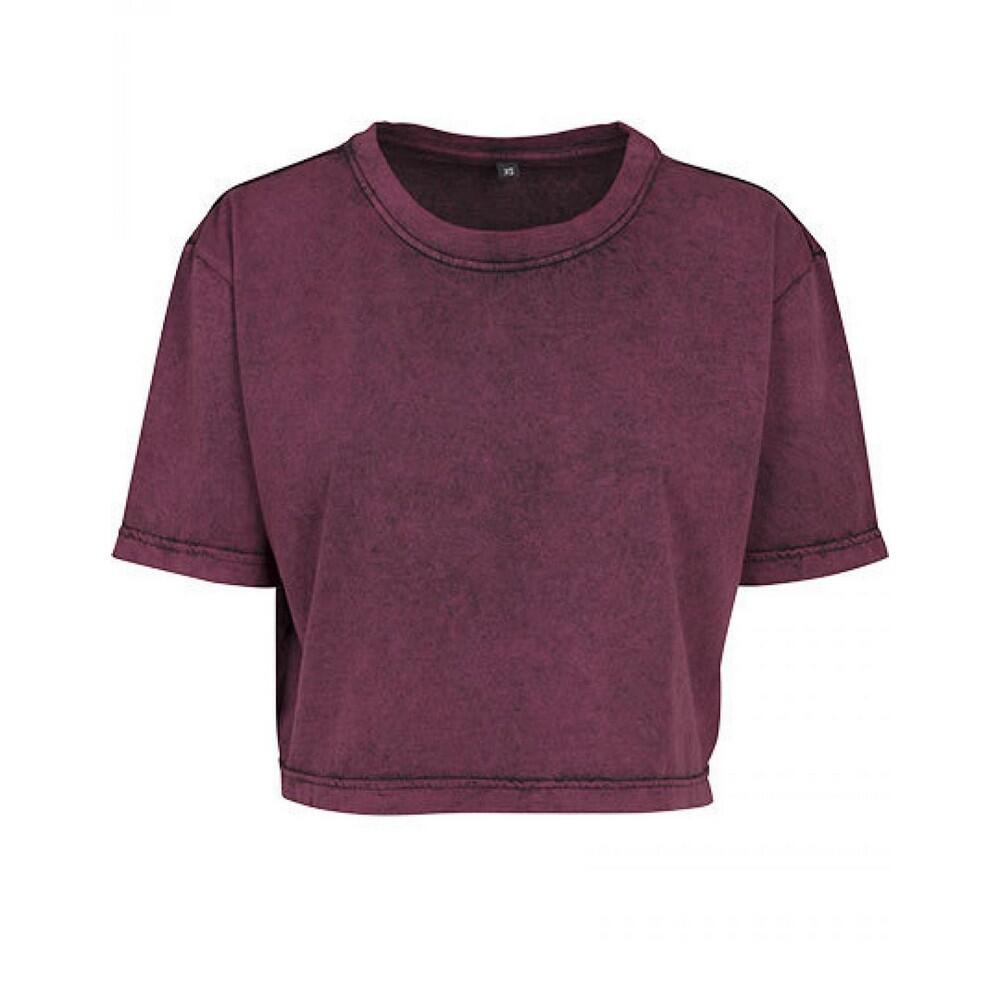 Koszulka Damska Acid Wash Crop T-shirt