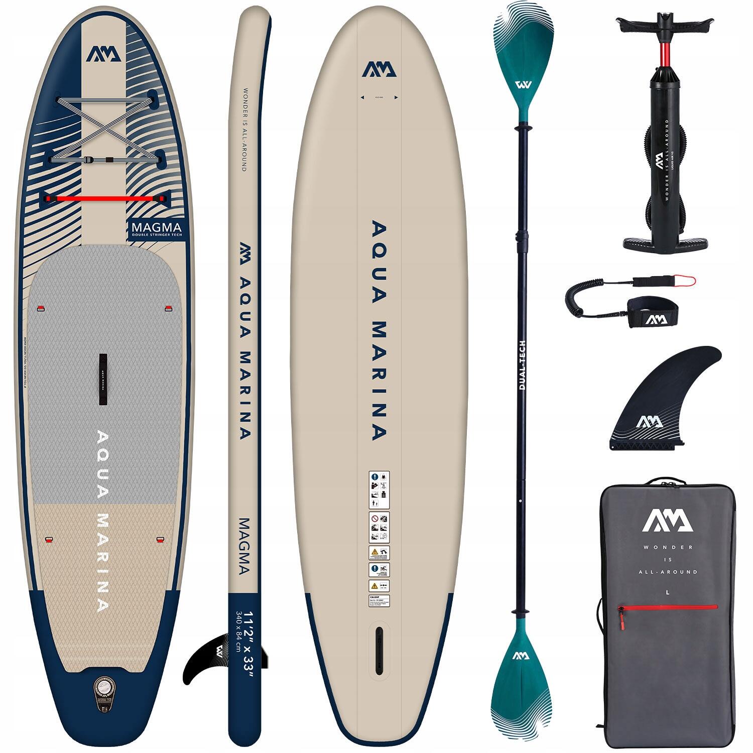 Deska pompowana SUP Aqua Marina Magma 11'2" + wiosło 2w1 Dual-Tech 2024