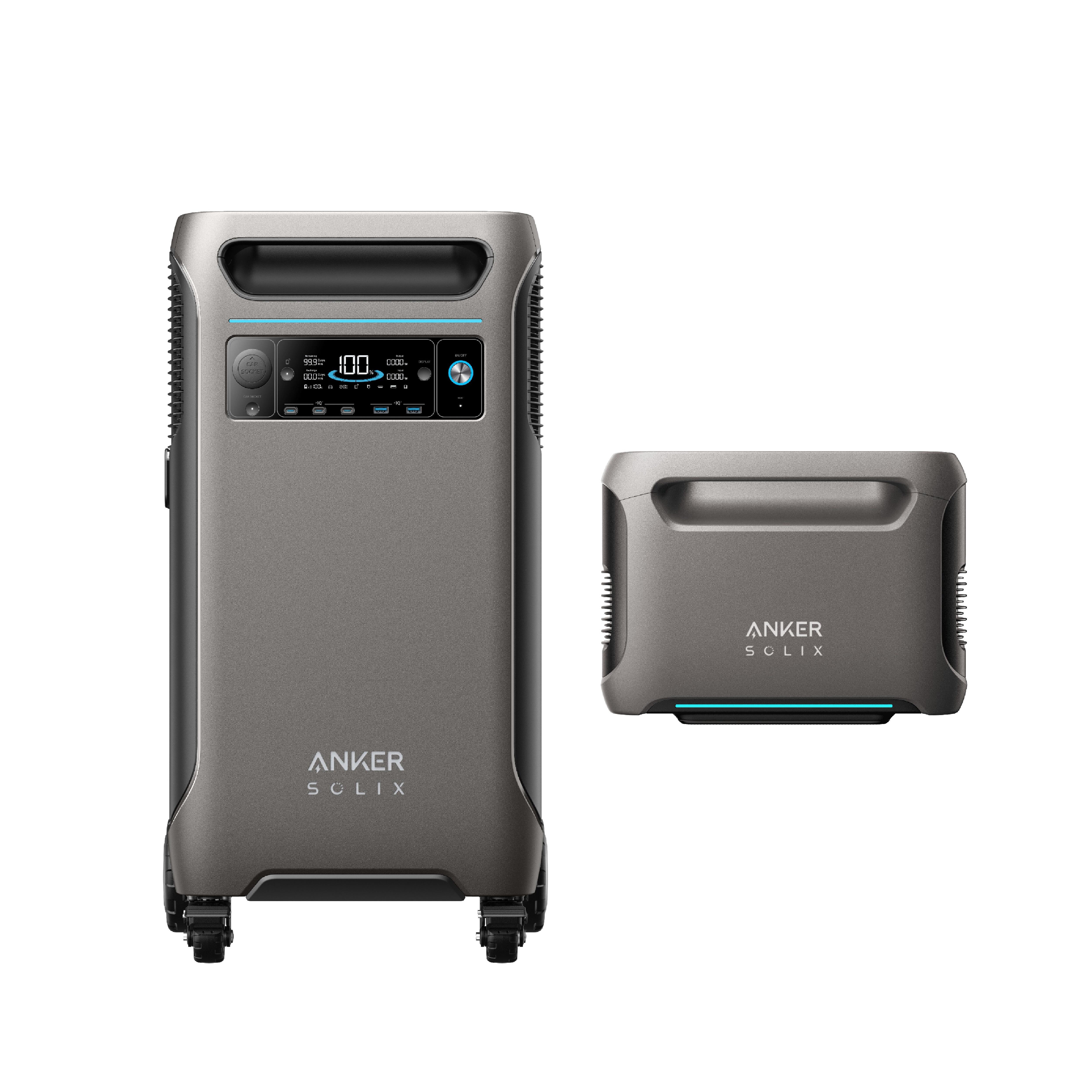 Zestaw stacja zasilania Anker SOLIX F3800 z BP3600, 7680 Wh