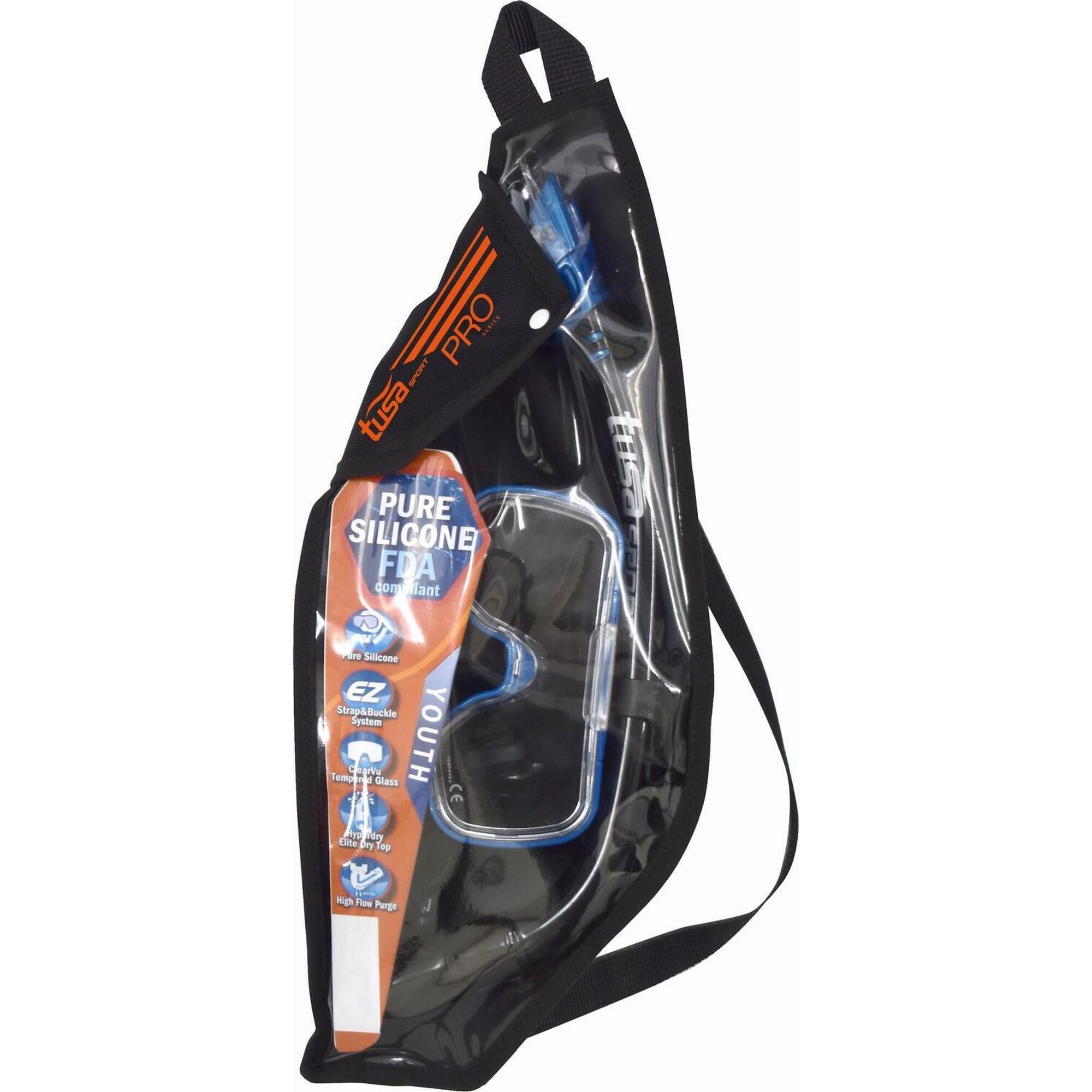 Zestaw Do Nurkowania Tusa Mini-Kleio Junior Combo – Przezroczysty Róż