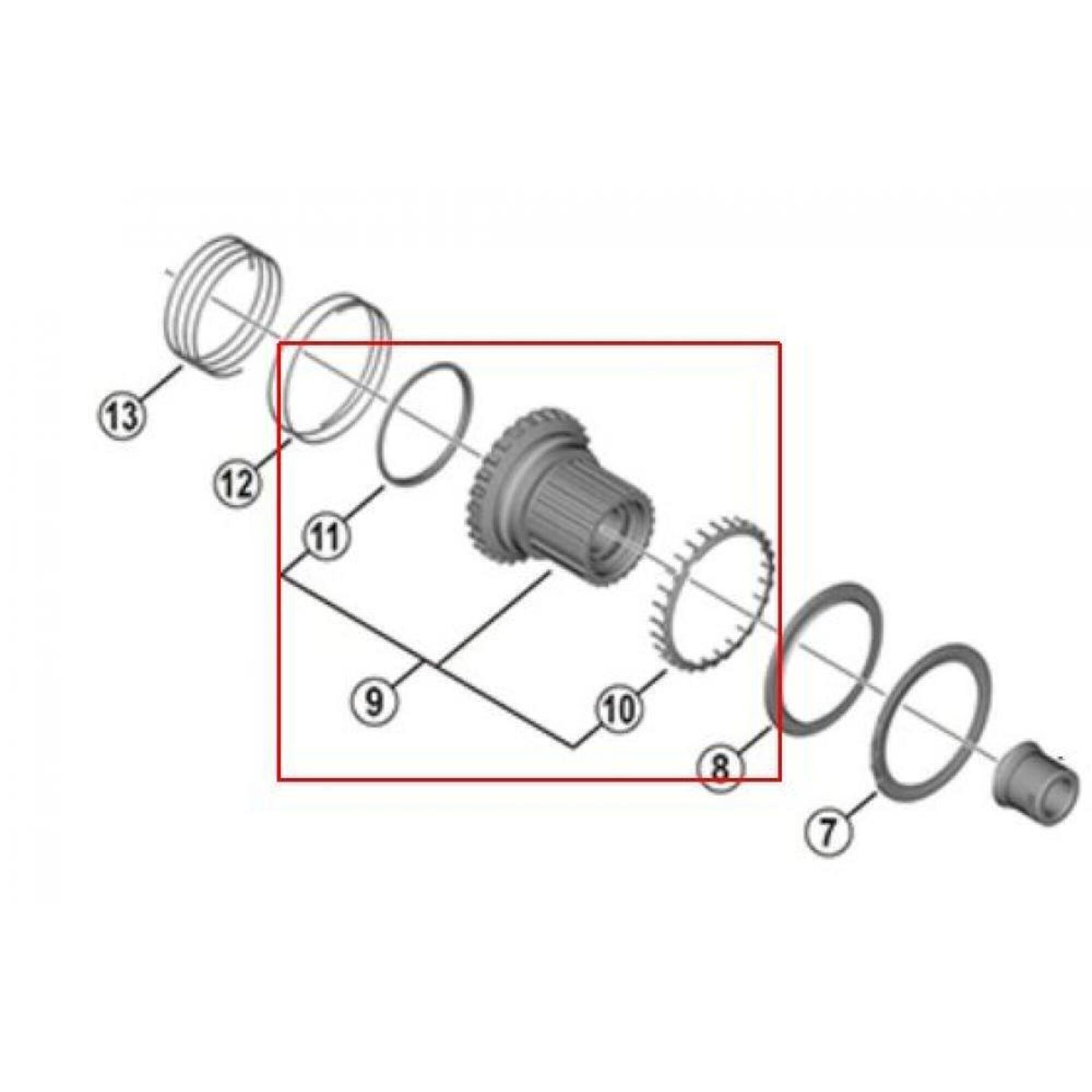 Korpus kasety Shimano FH-M8110