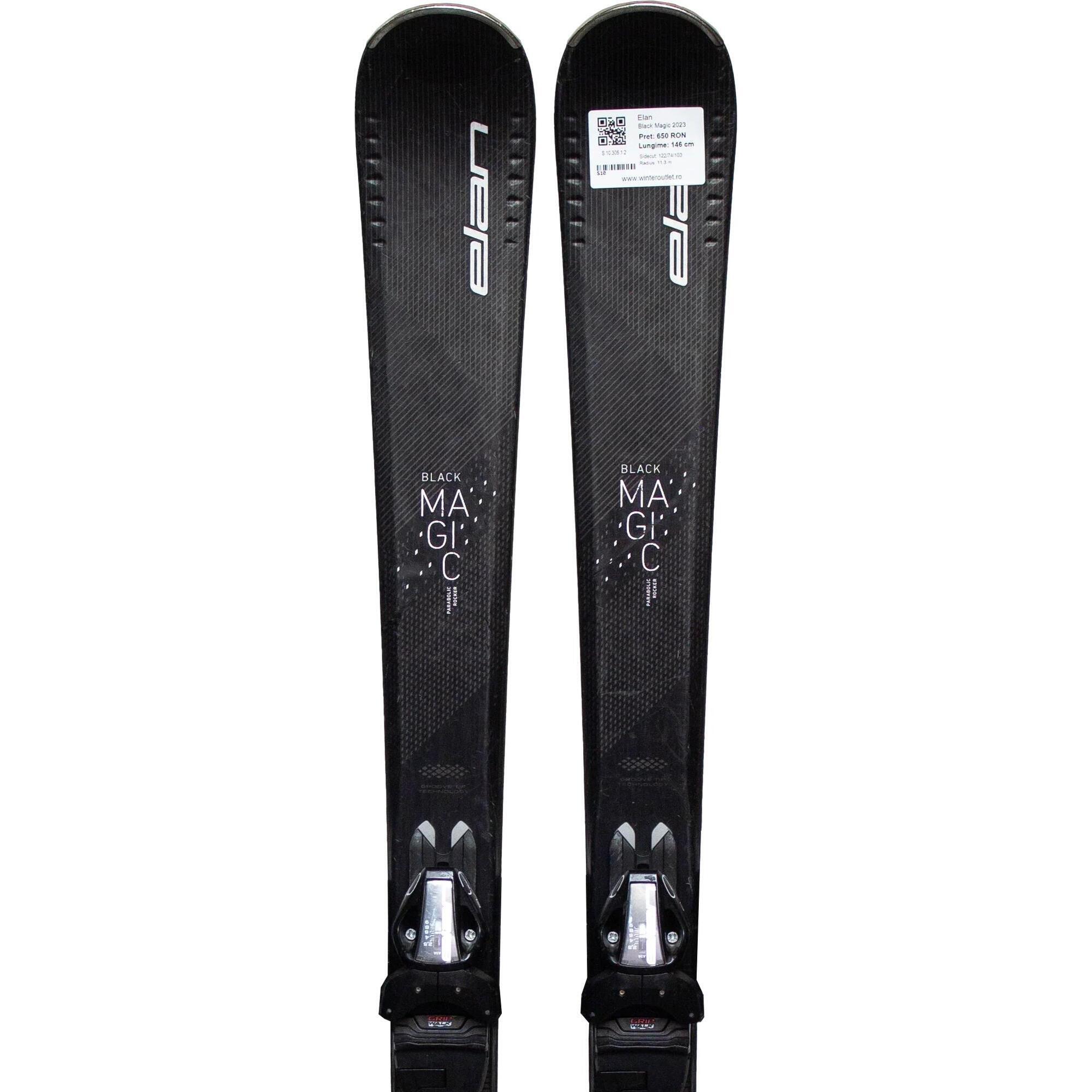 Second Life- Narty ELAN Black Magic 2023, 158 cm- Stan dobry