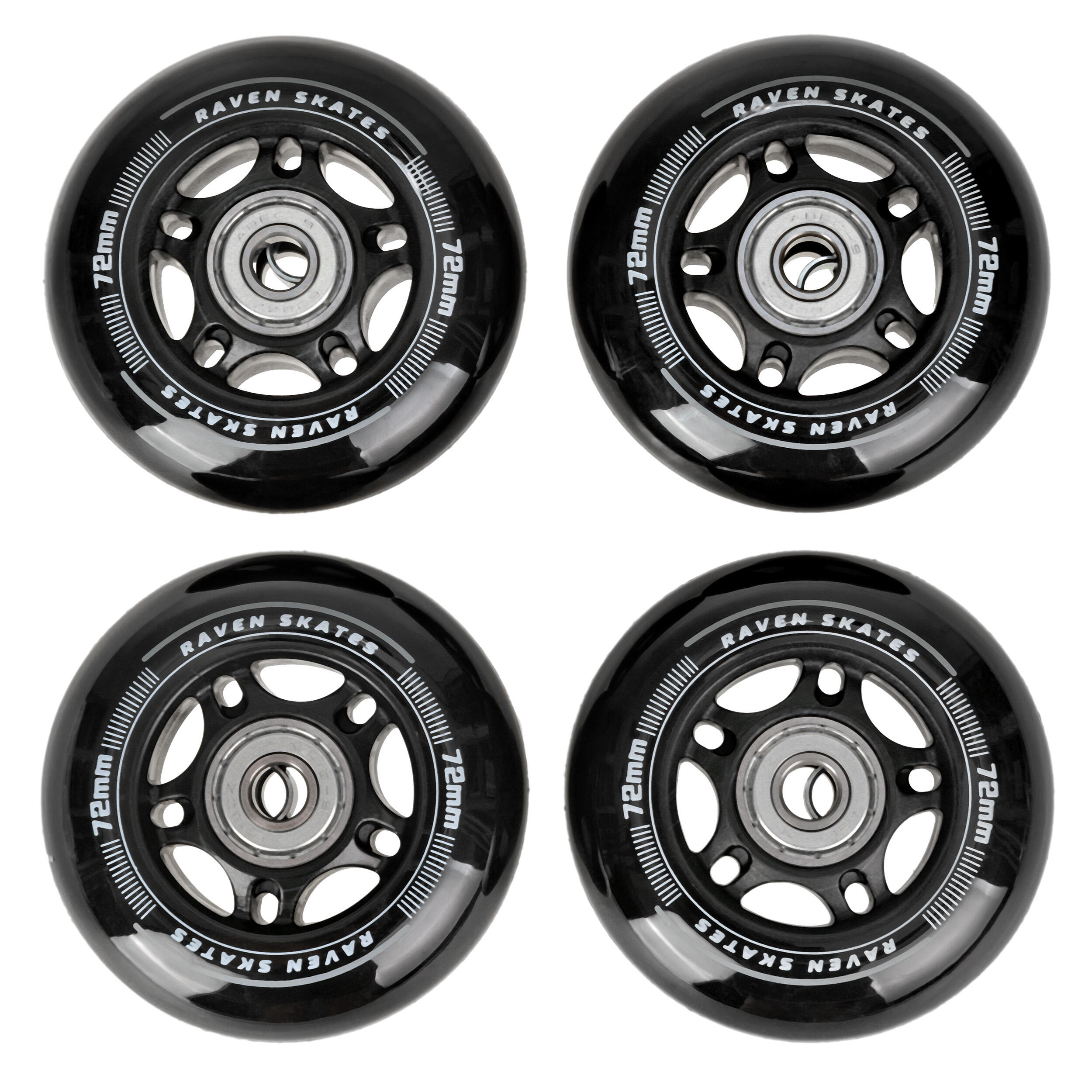 4x Kółka do rolek + łożyska Raven Oxen 76mm PU