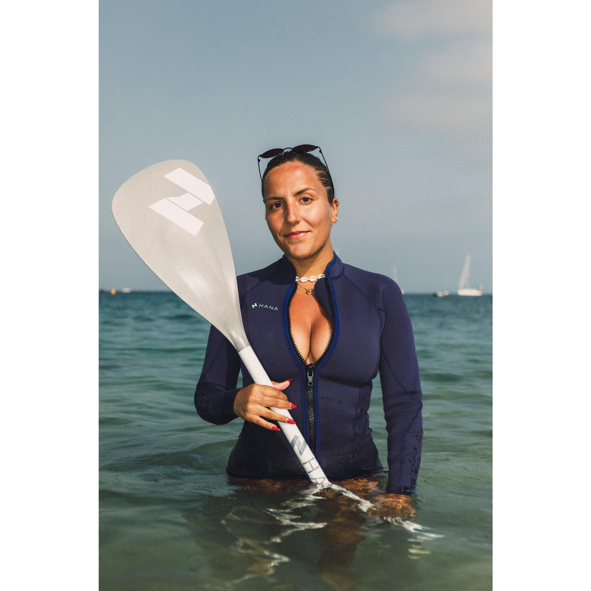 Regulowane wiosło HANA – aluminium do longe-côte