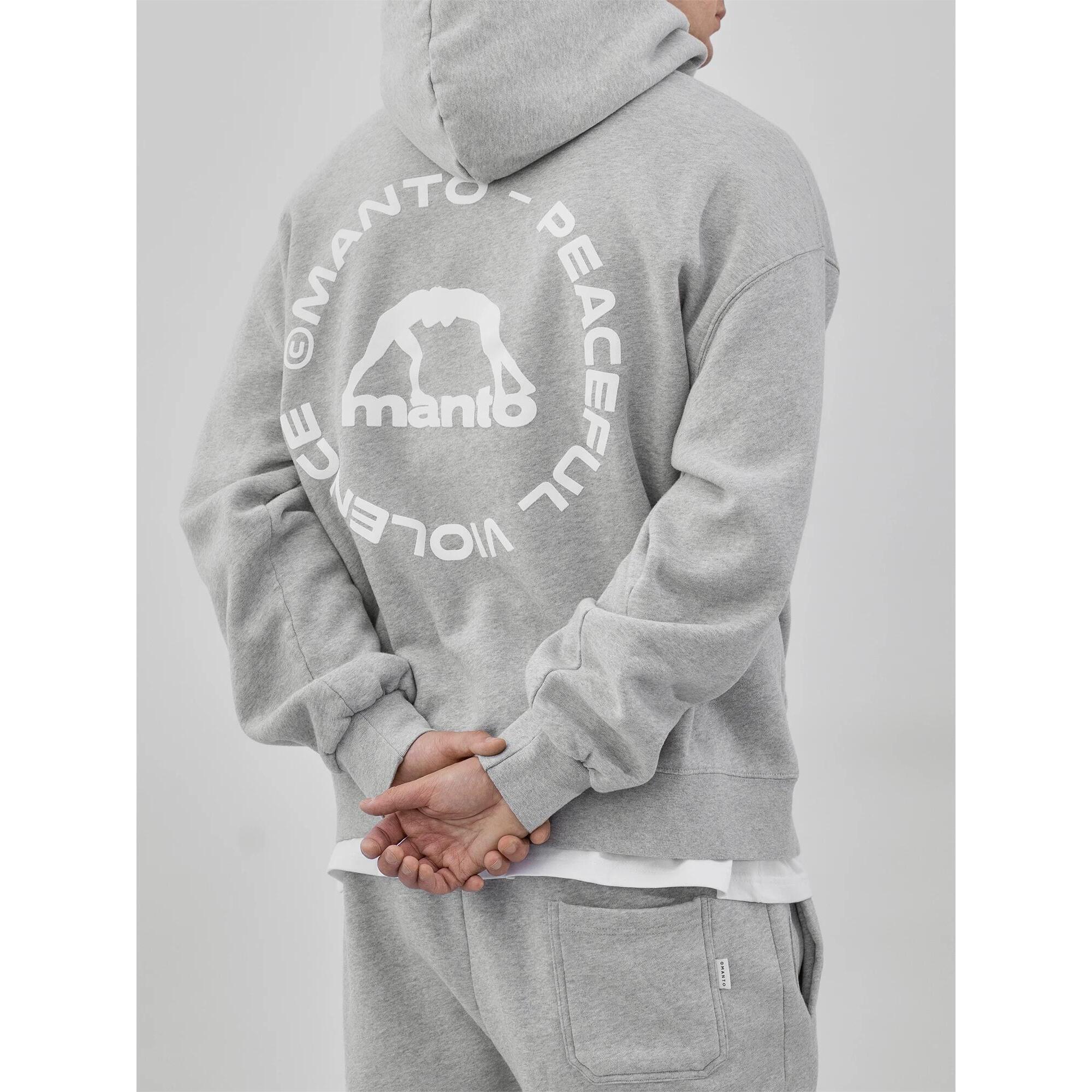 MANTO bluza z kapturem LABEL 25 OVERSIZE melanż