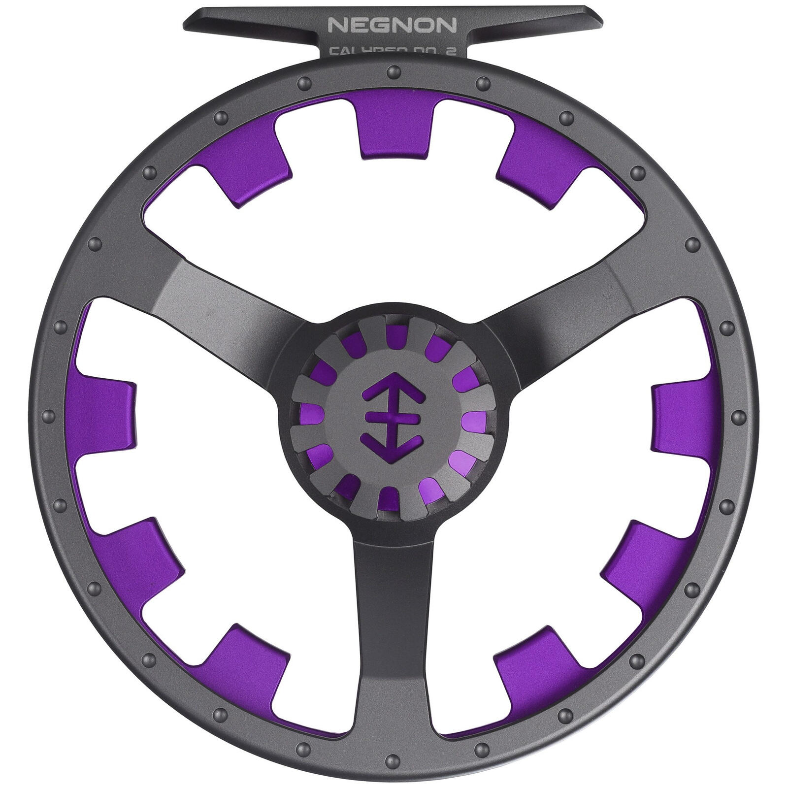 Kołowrotek muchowy - Negnon Calypso Titan Gray - Purple No. 1