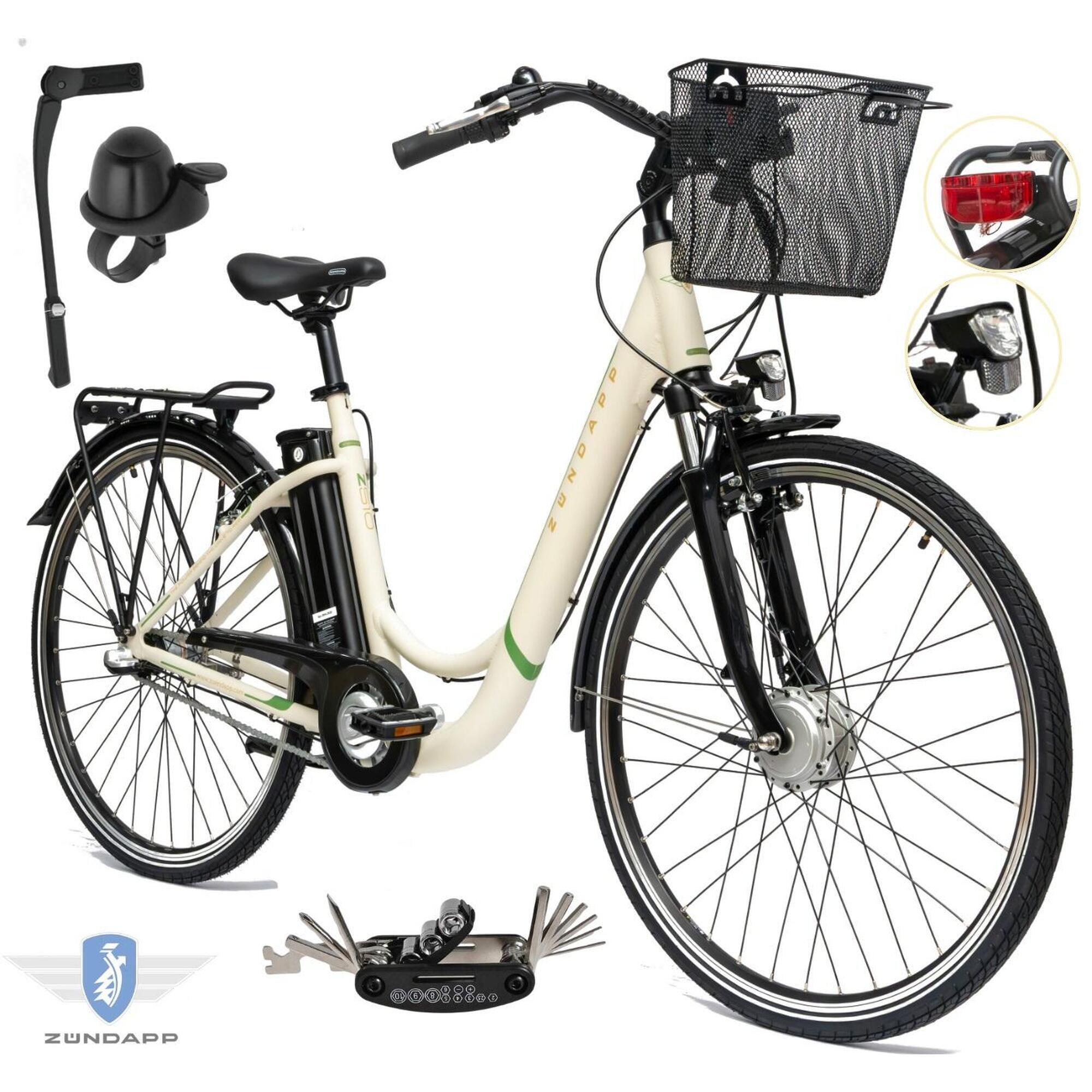 Rower Elektryczny Damski Miejski 28 SHIMANO Nexus 250 W LCD Aluminium Amory