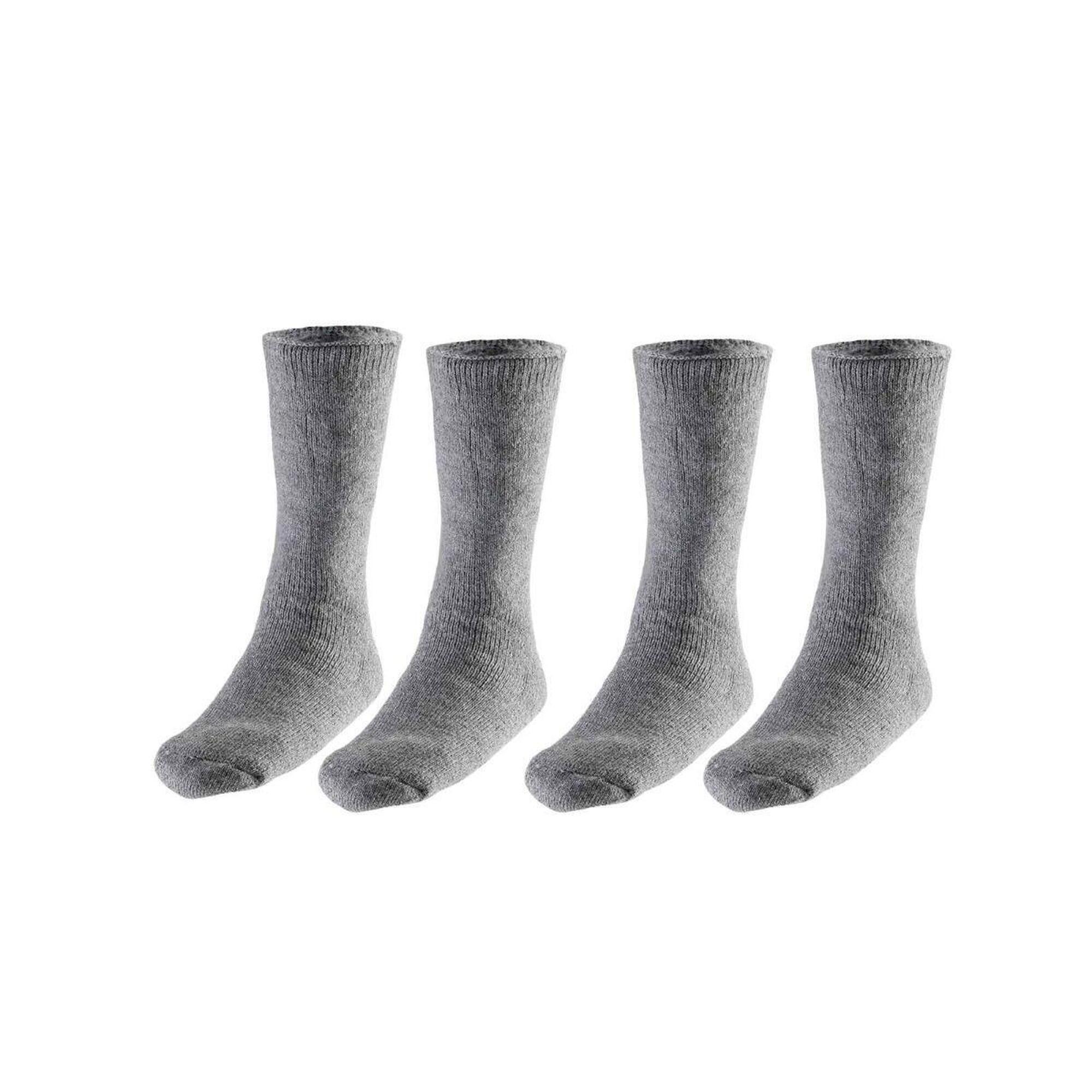 Męskie Skarpety Termiczne - 4 Pary - Średni Szary