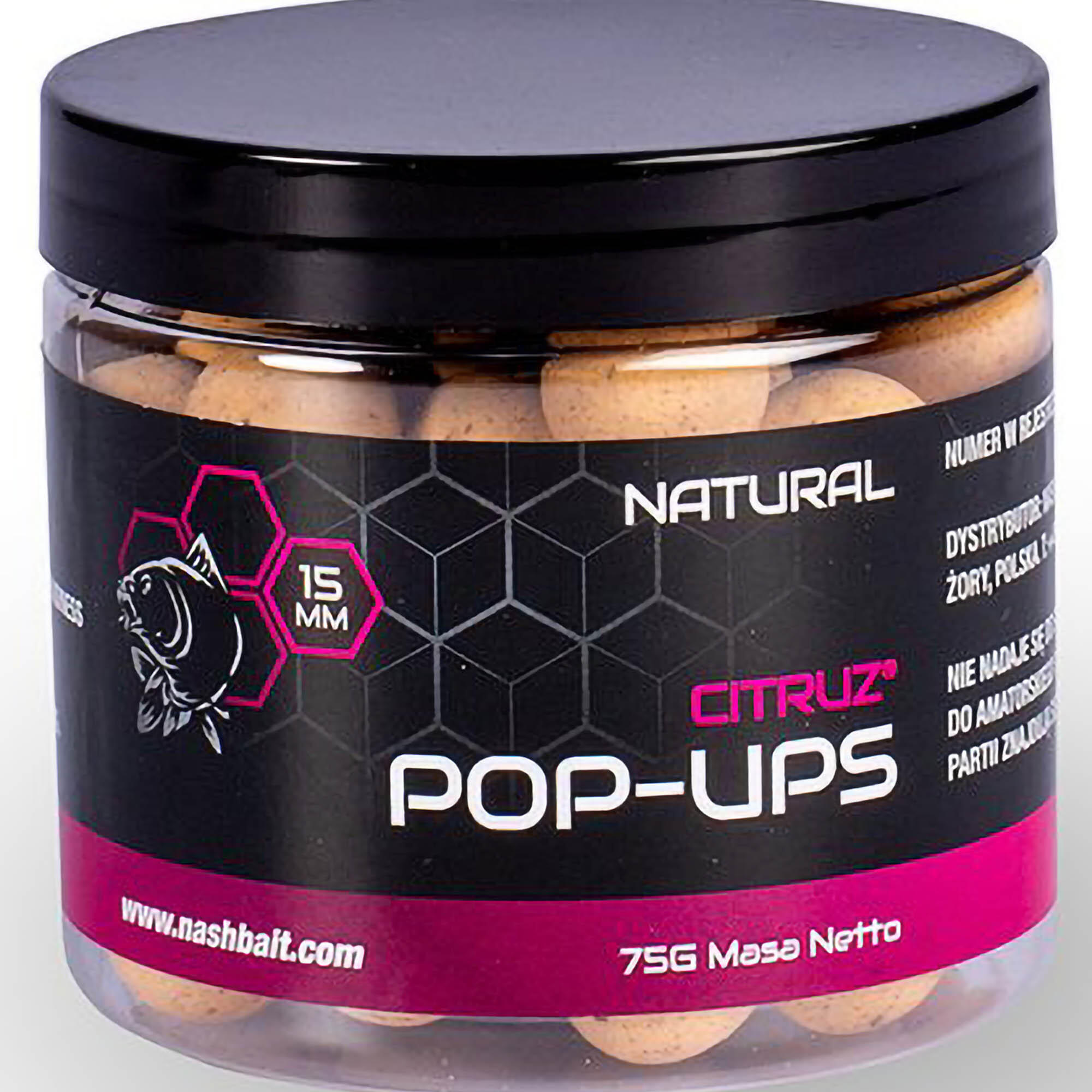 Przynęta Kulki Pływające Pop Up Nash Citruz Natural 12 Mm 75 G
