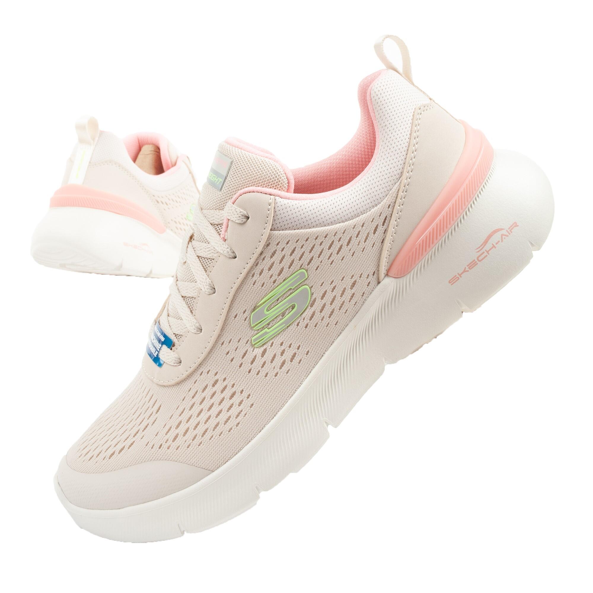 Buty sportowe sneakersy damskie Skechers Air Dynamight 2.0 beżowe