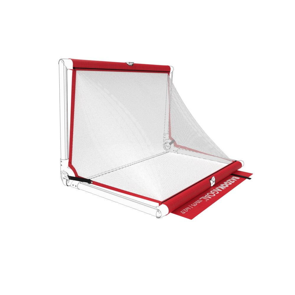 Siatka Do Bramki Bazookagoal 120X75 Cm Czerwono-Biała