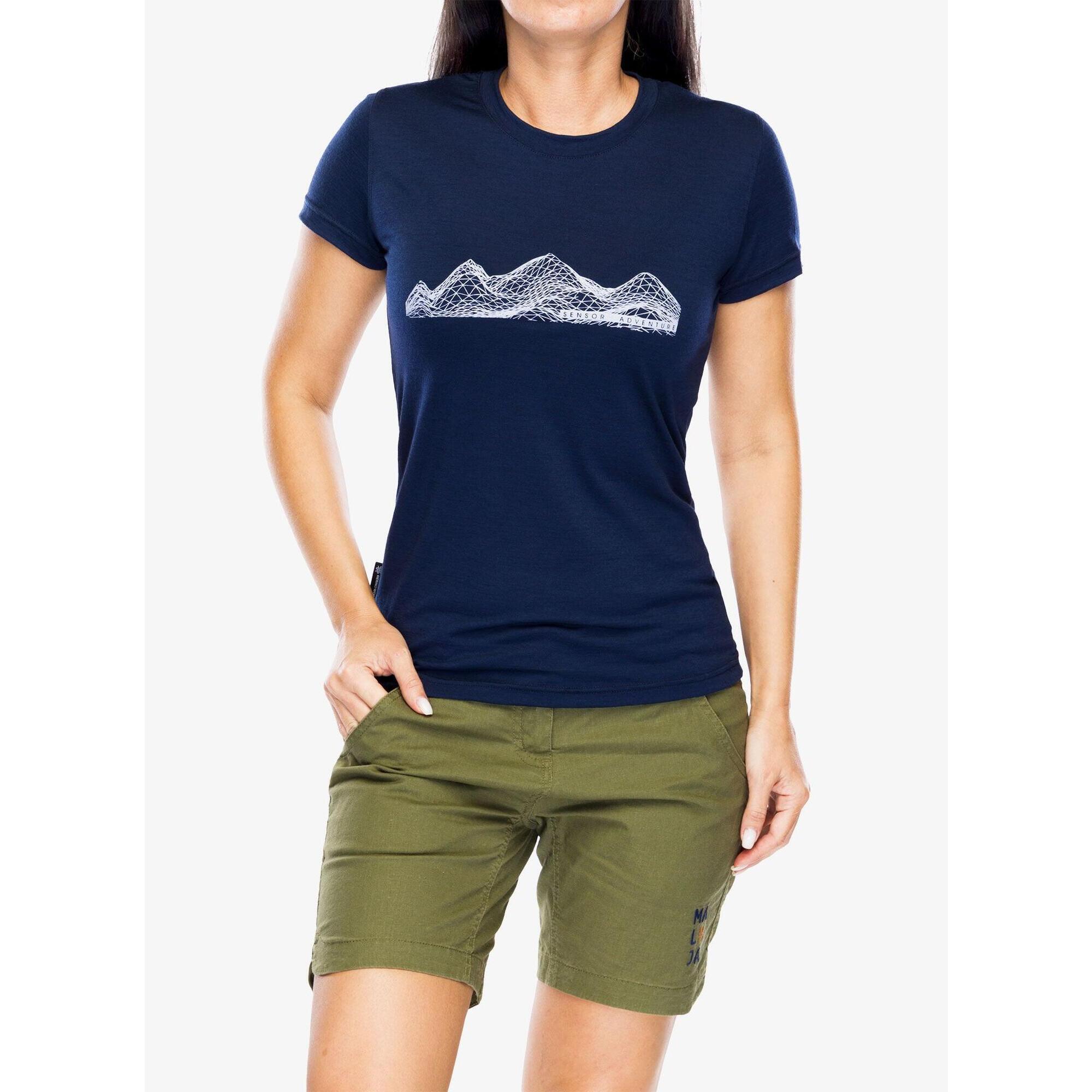 Koszulka merino damska Sensor Merino Active PT Tee SS