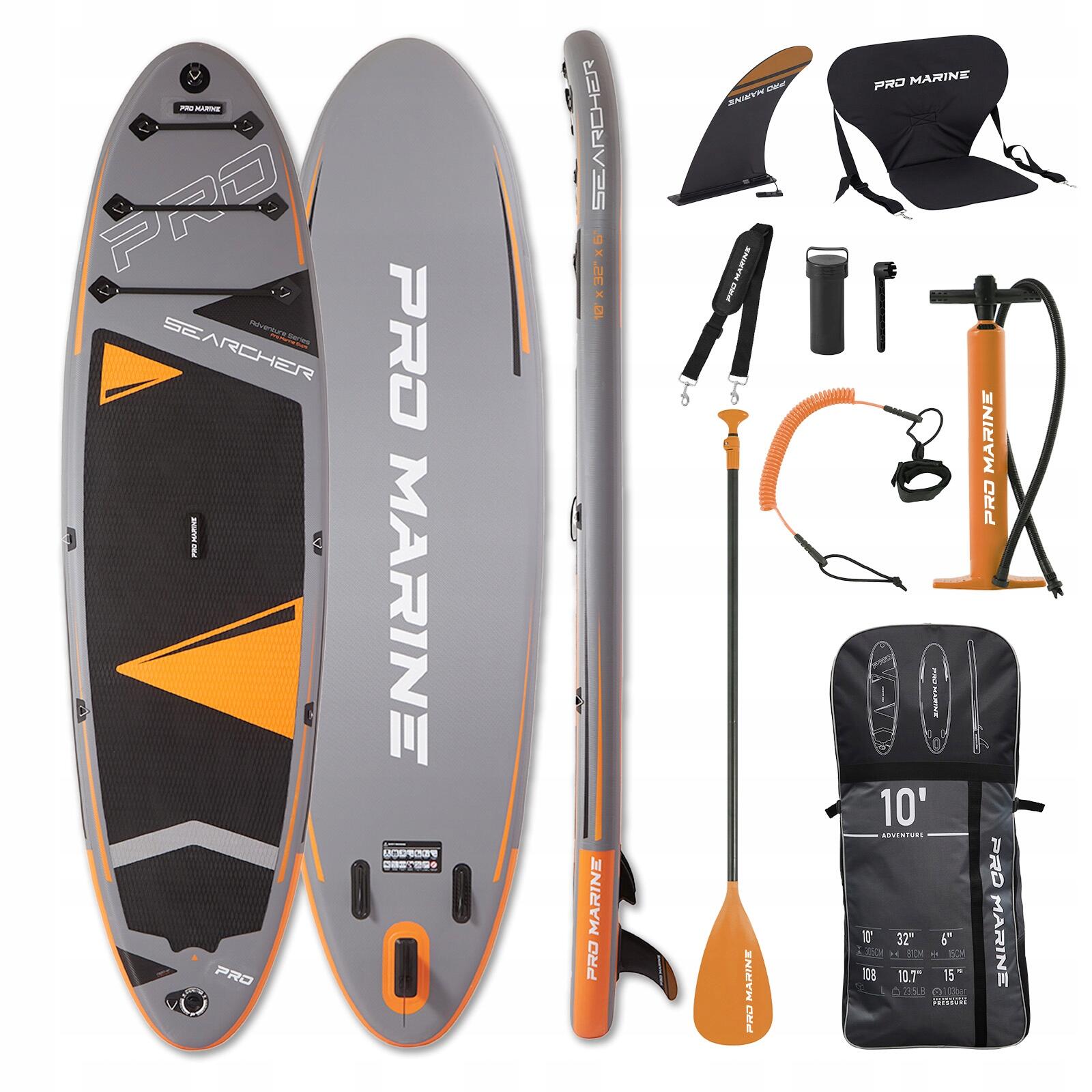 DESKA SUP 305CM STAND UP PADDLE PRO MARINE zestaw + siedzisko i akcesoria