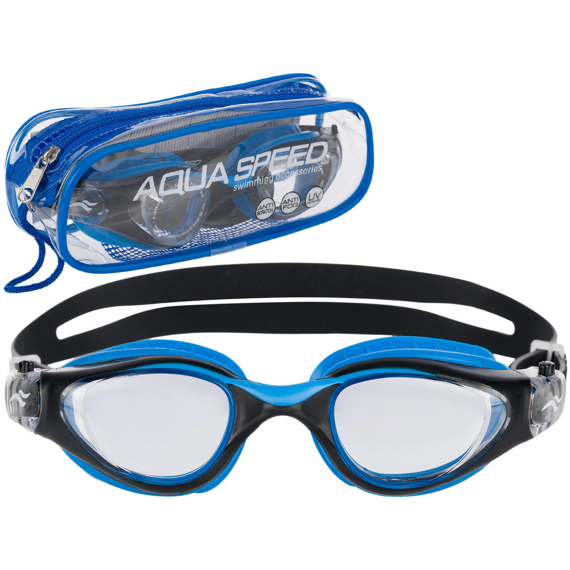 Okulary pływackie dla dzieci do pływania na basen AQUA SPEED