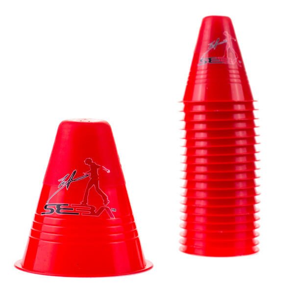 Zestaw 20 pachołków do slalomu na rolkach Seba Slalom Cones Dual Density