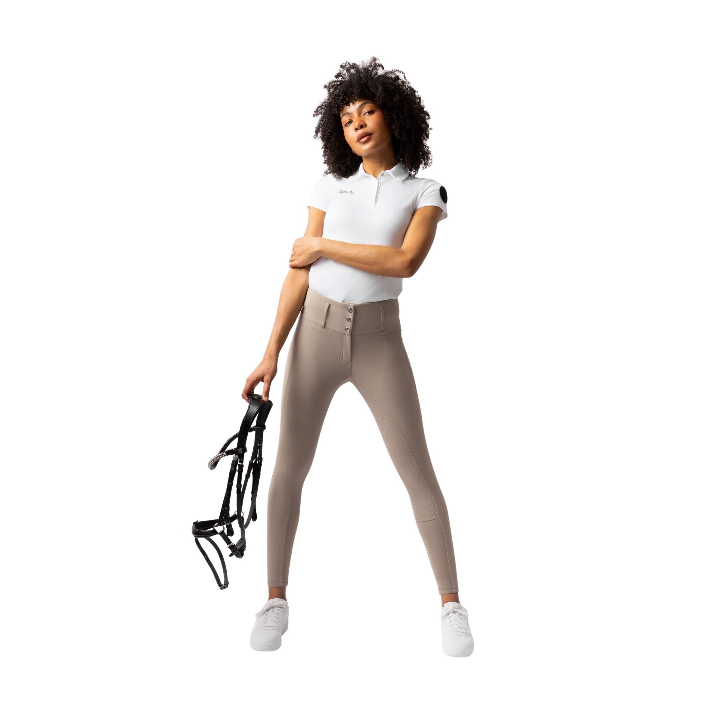 Damskie spodnie jeździeckie o pełnej przyczepności Horze Leonie