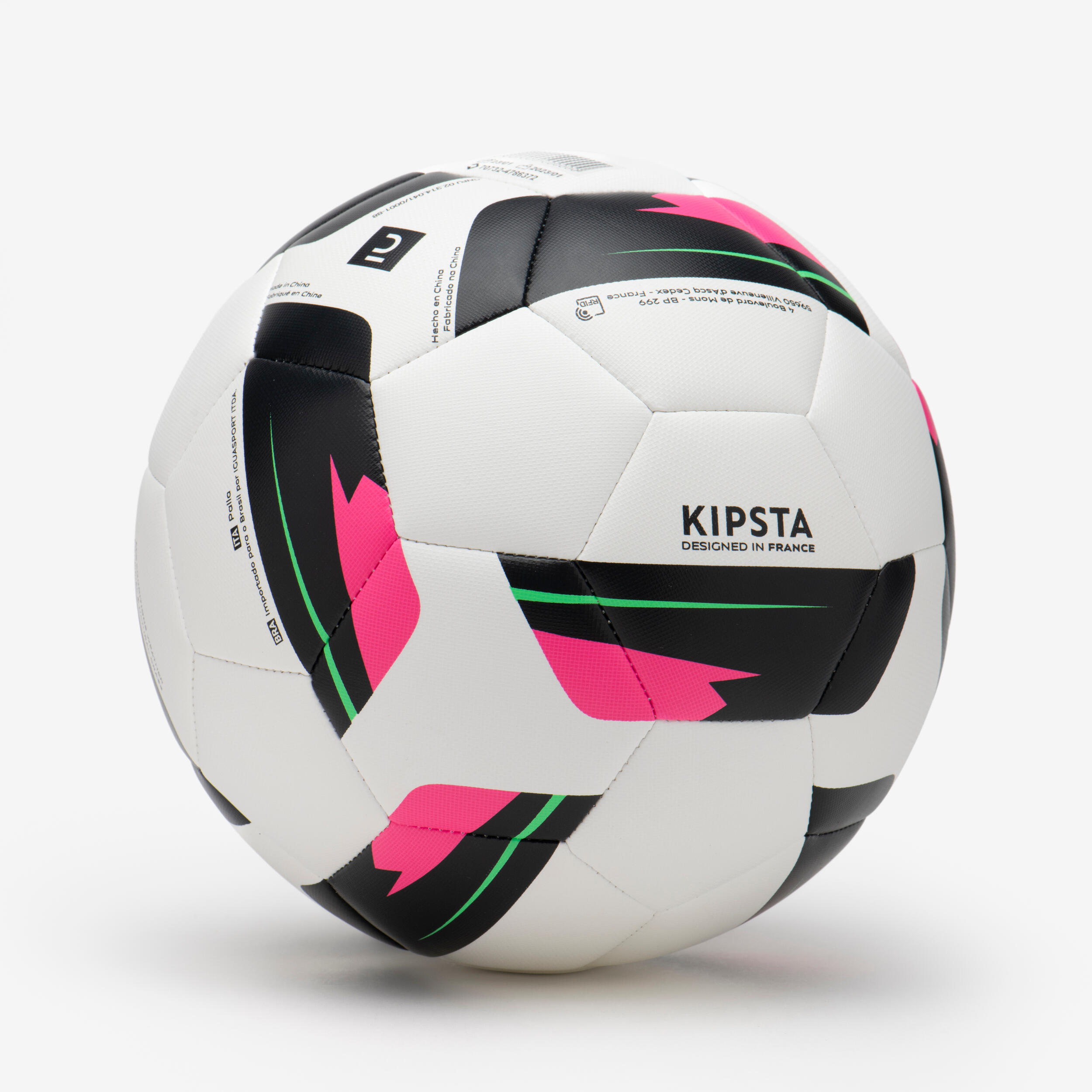 Piłka do piłki nożnej Kipsta Training Ball zszywana maszynowo rozmiar 5