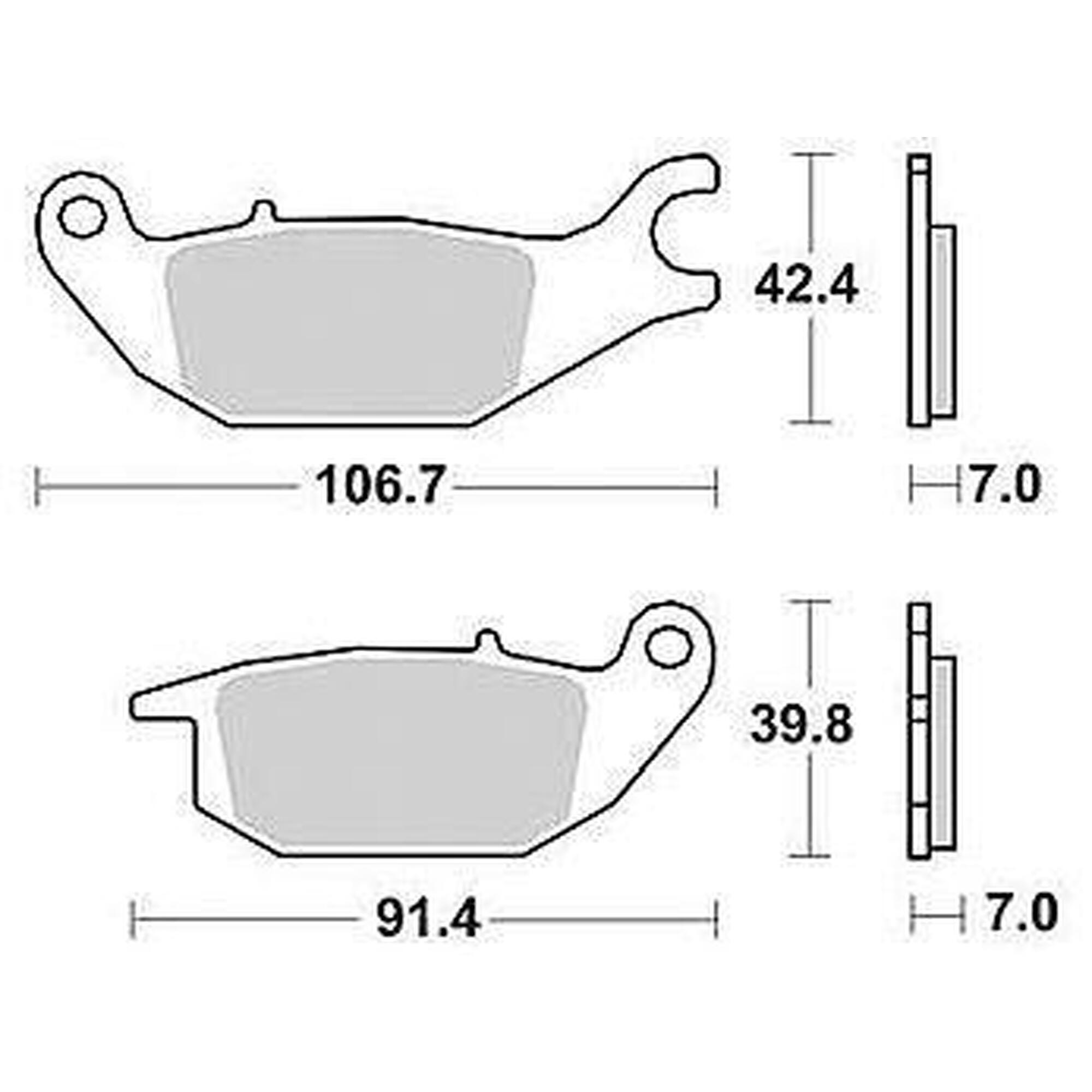 Trw MCB 738 Organic Brake Pads - Wysokiej Jakości Standard