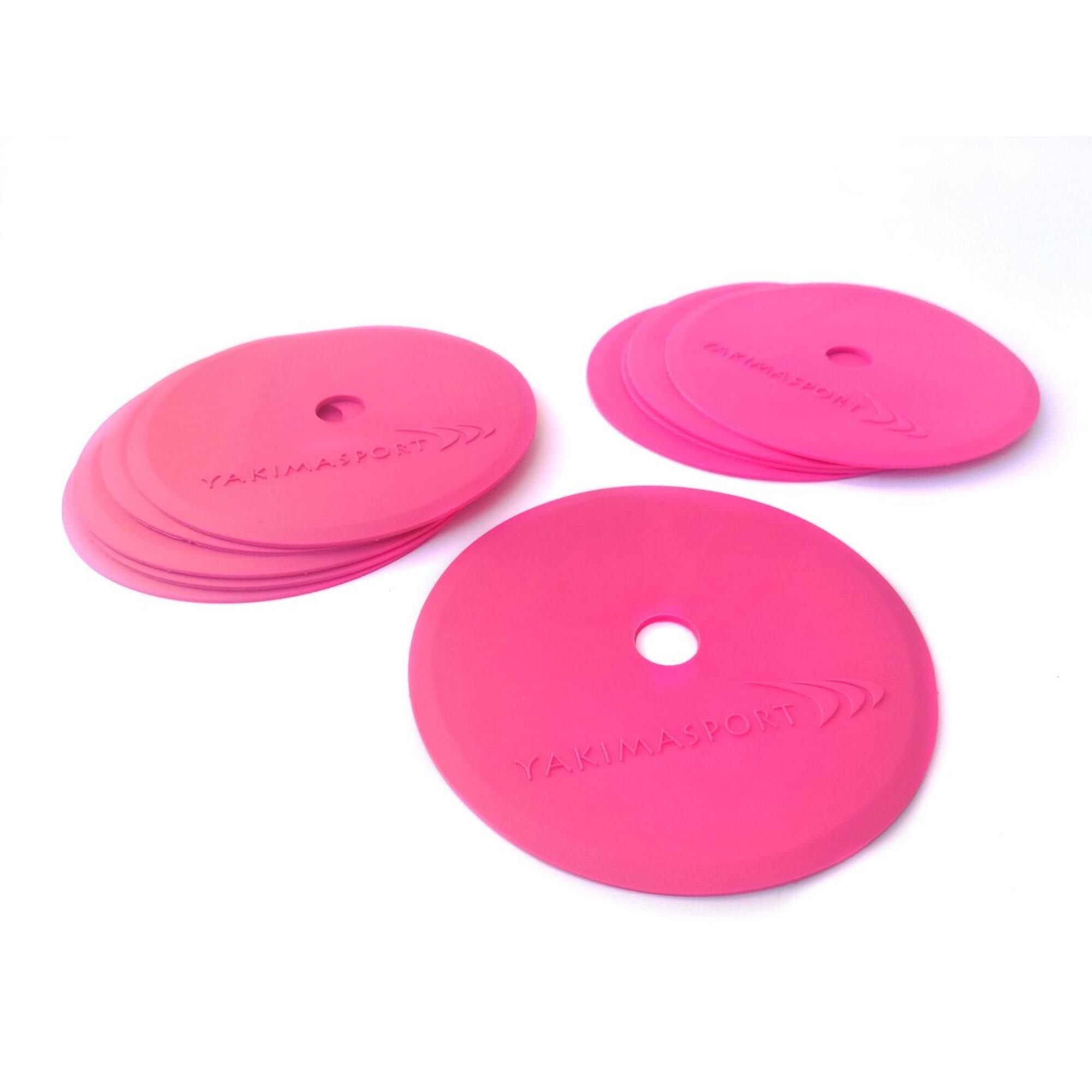 Znaczniki pola płaskie, maty znakujące – zestaw 10 szt. (różowe)