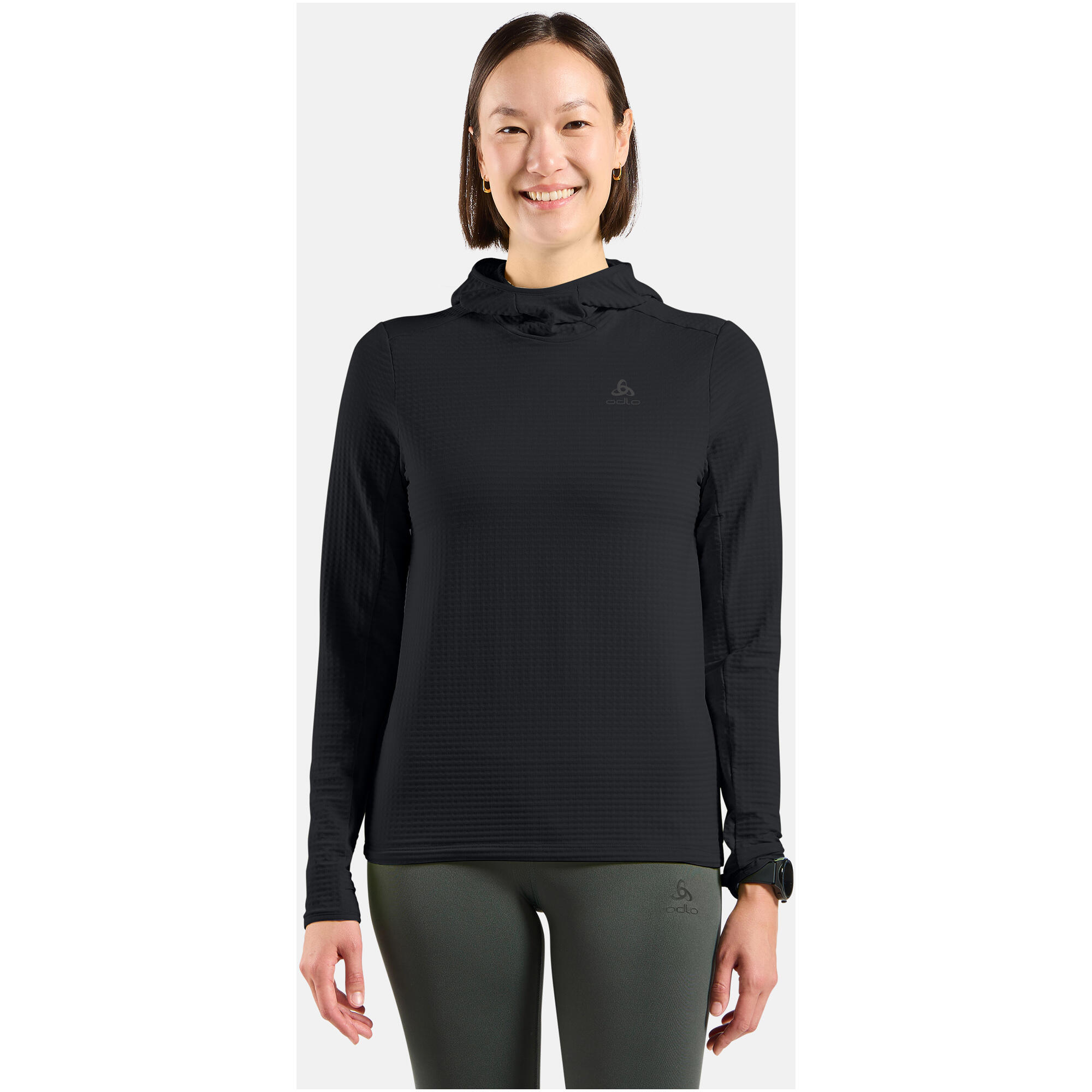 Bluza z kapturem Odlo Mid layer hoody ESSENTIAL THERMAL