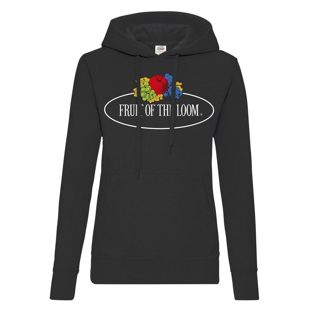 Damska Bluza Z Kapturem Z Nadrukiem Logo W Stylu Vintage