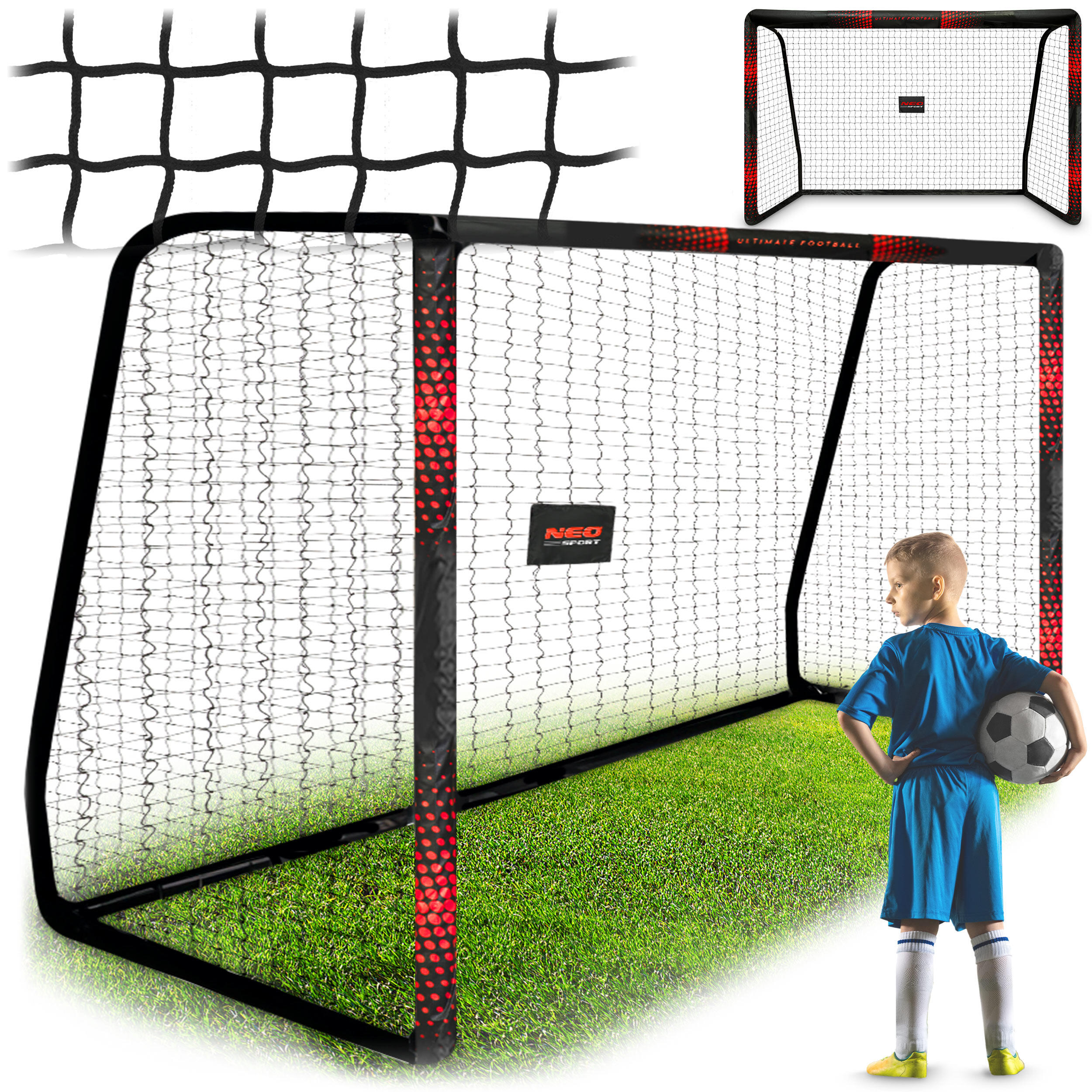 Bramka piłkarska do piłki nożnej 300x200x120 cm Neo-Sport