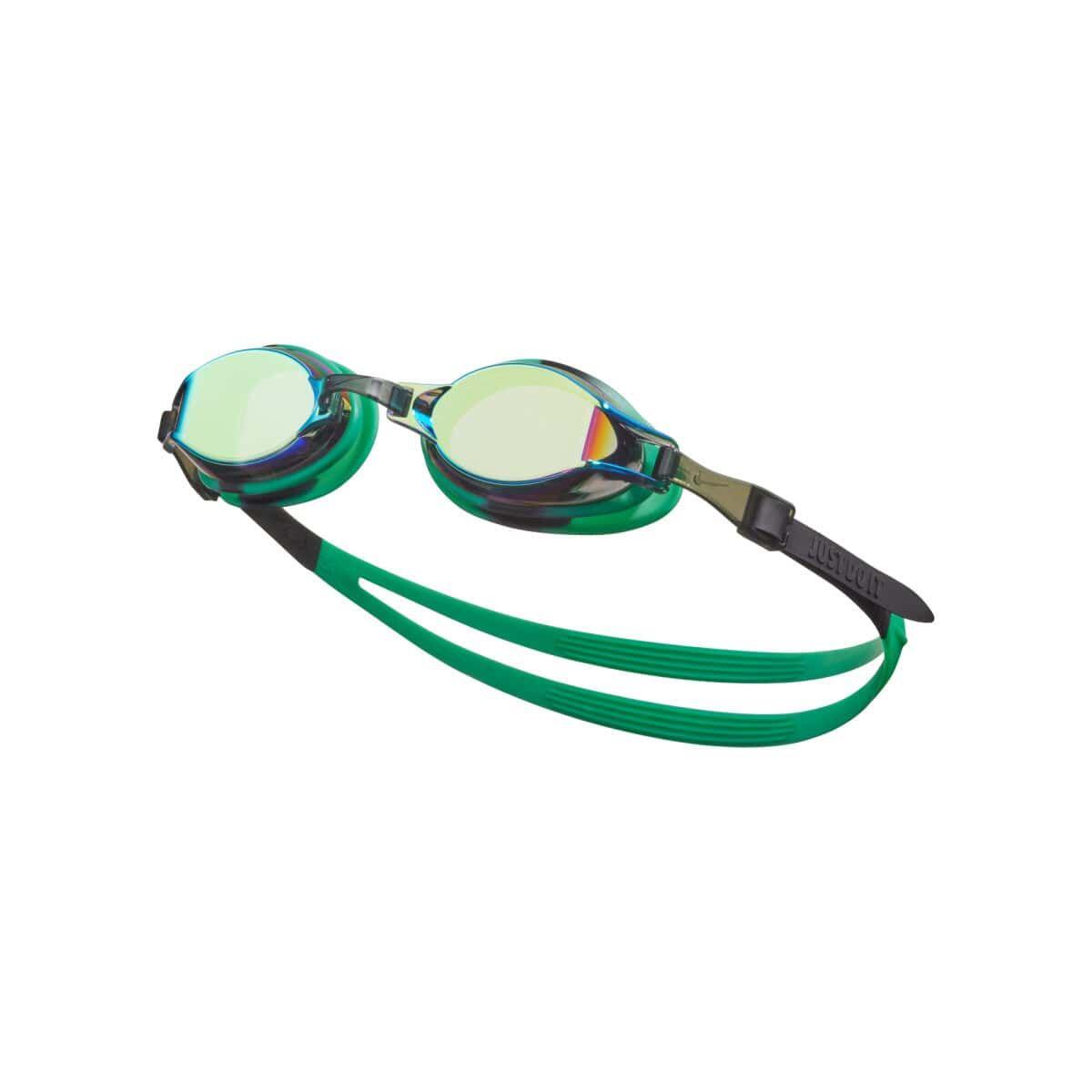 Lustrzane Okulary Pływackie Nike Youth Chrome – Green Shock