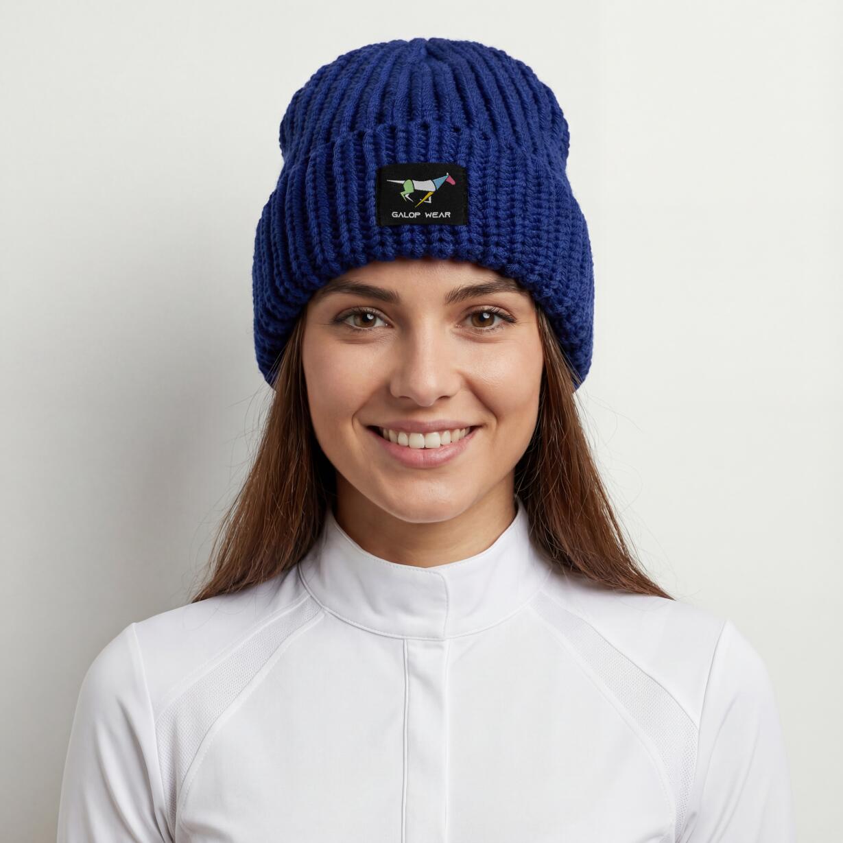 Zimowa czapka jeździecka GALOP WEAR - gruba, 100% wełna merino