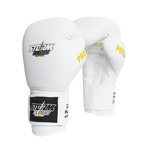 Rękawice bokserskie Boxing StormCloud Pro Białe 14oz