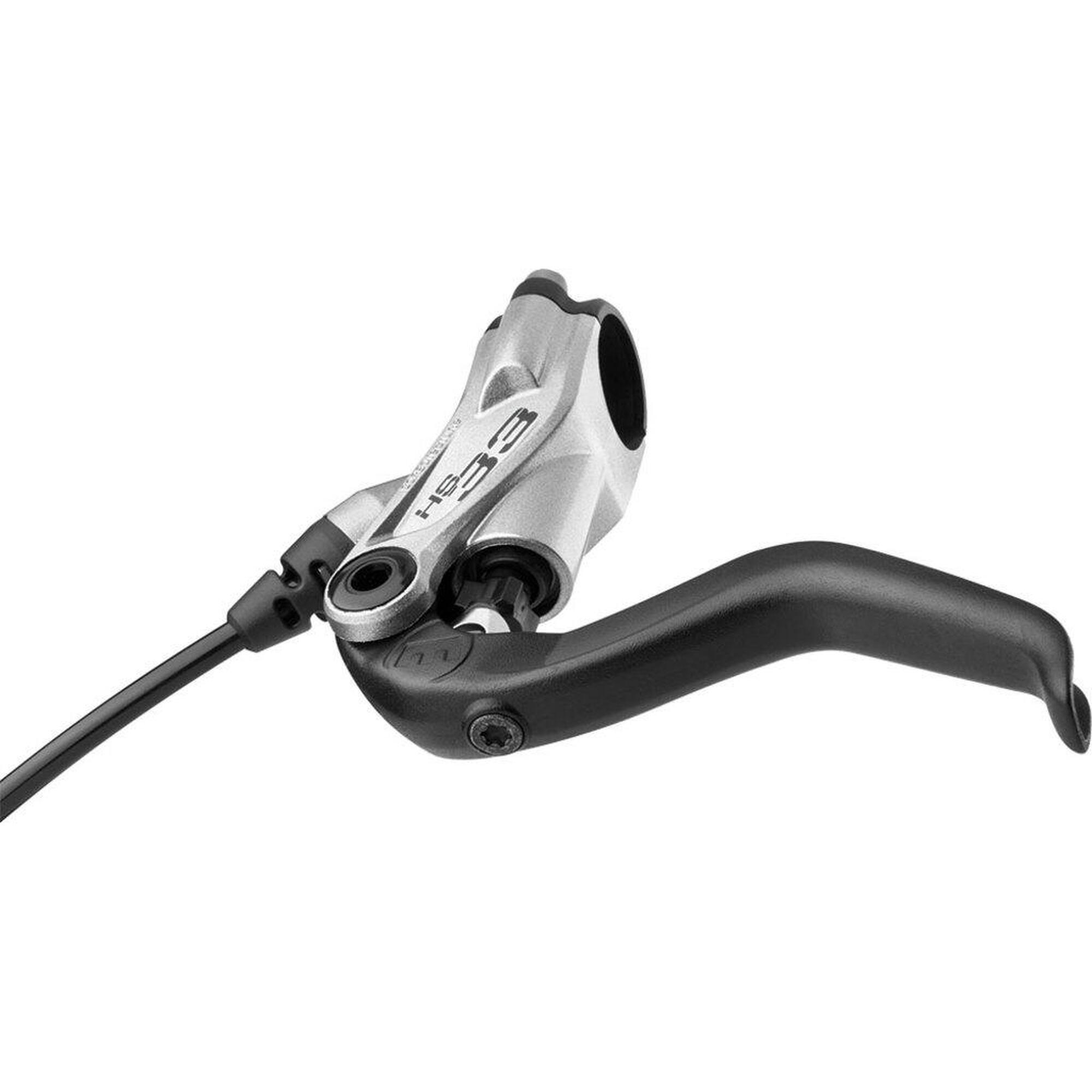 Dźwignia Hamulca Hs33R L/R 2-Palcowa Czarno-Srebrna