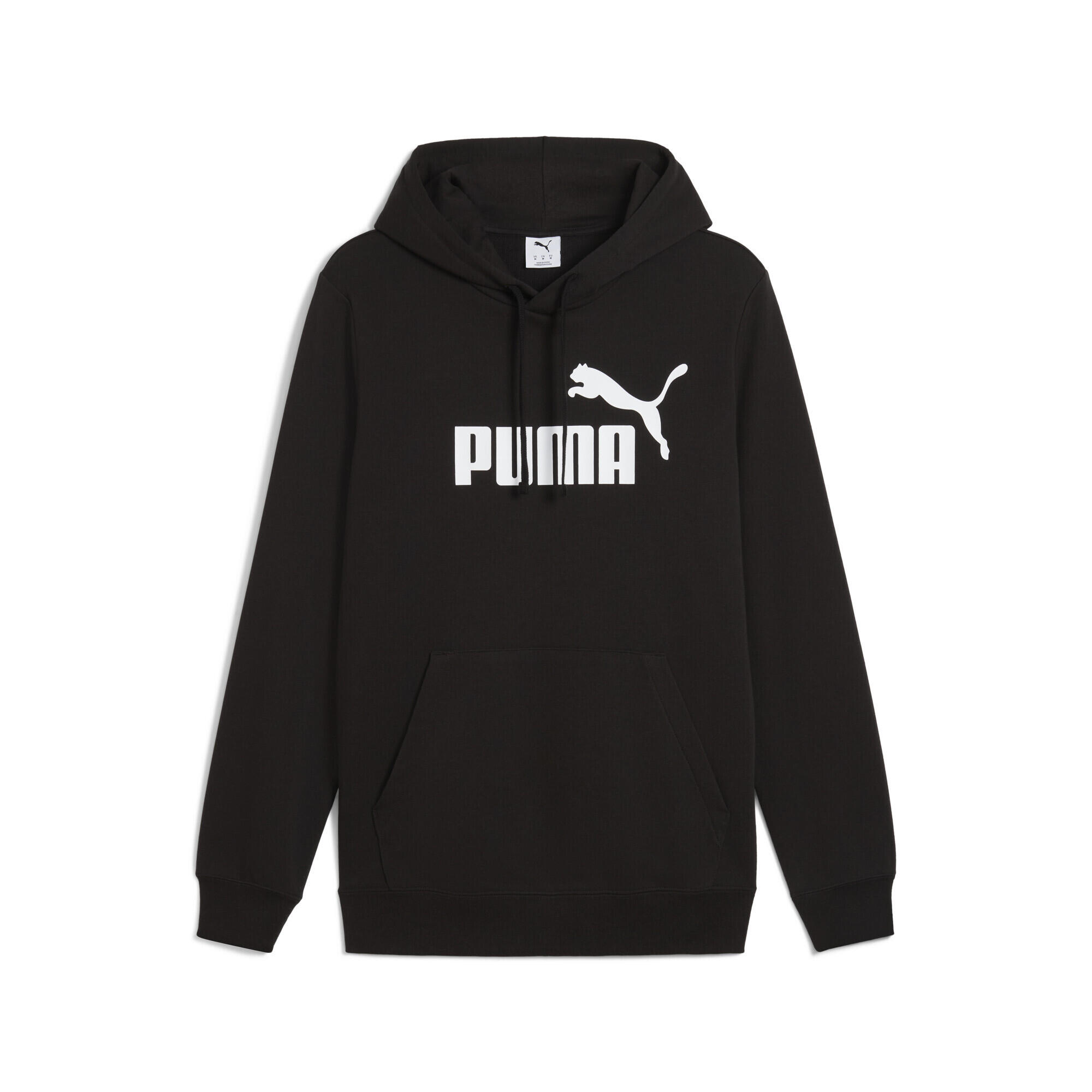 Młodzieżowa bluza z kapturem Essentials z logo No. 1 PUMA Black