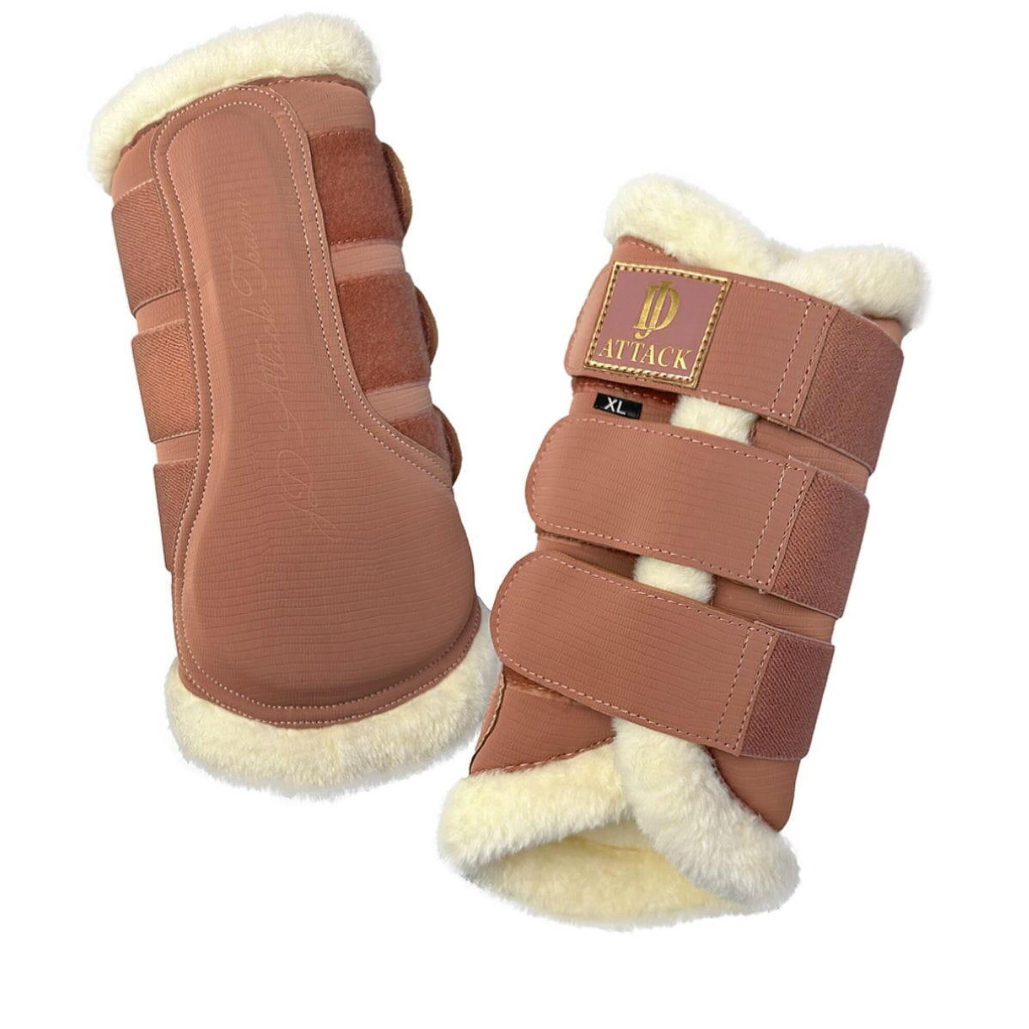 Ochraniacze dla konia JD ATTACK z futerkiem Esme