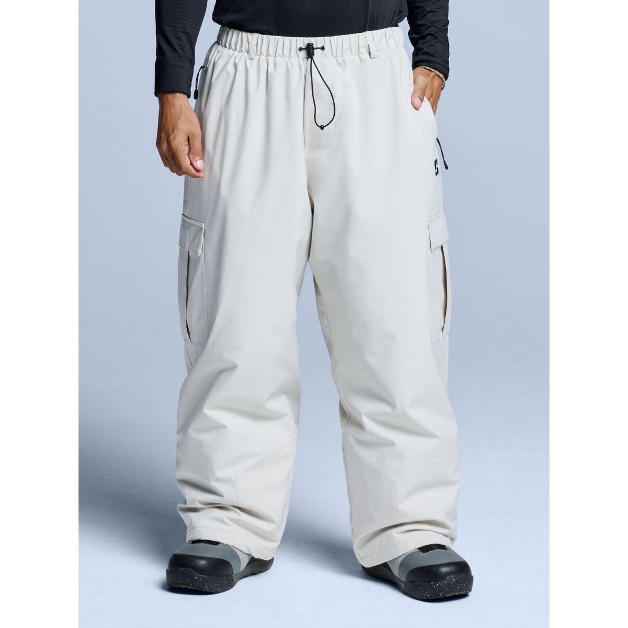 Spodnie narciarskie - Unisex - Szeroki krój - Park - Stone