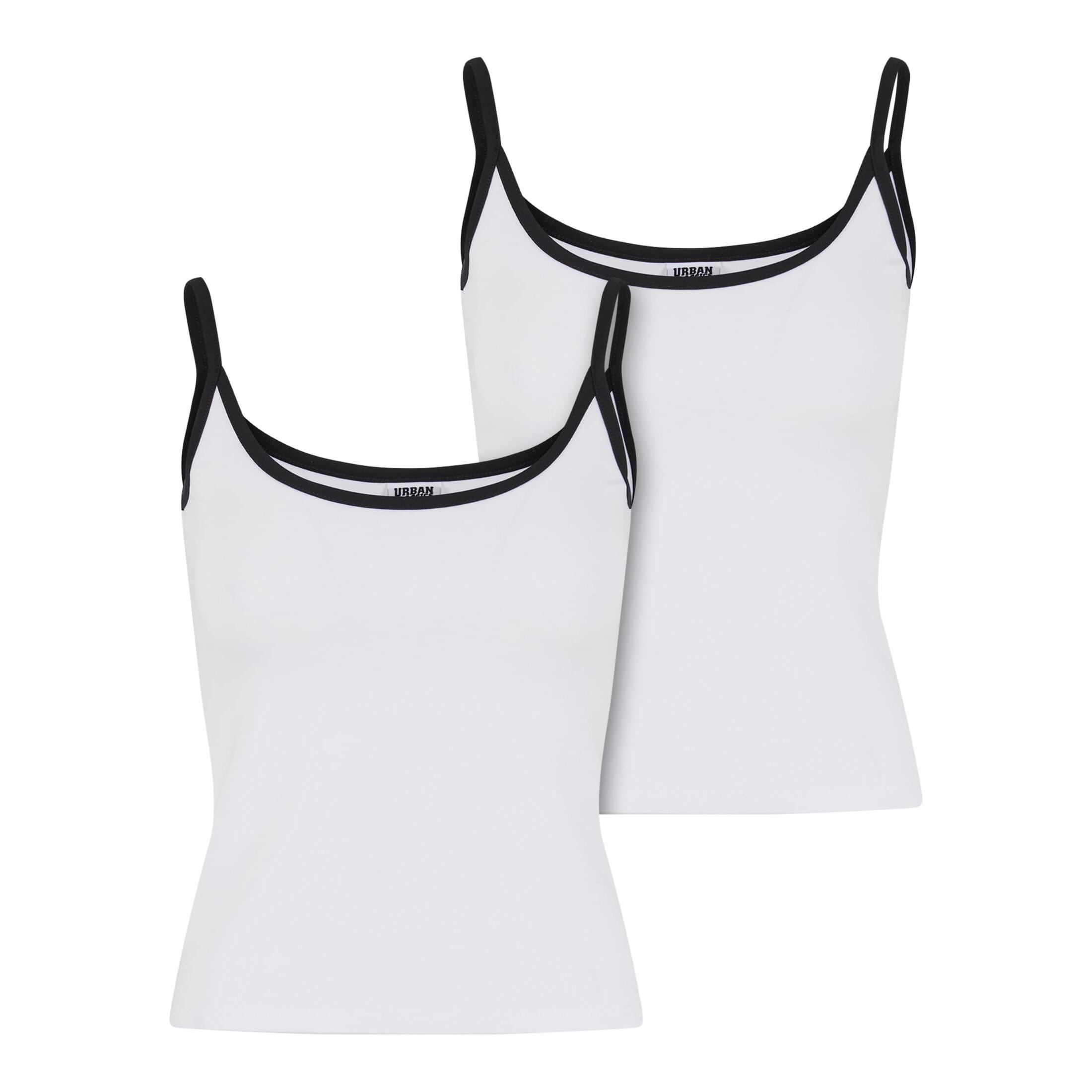 Damski tank top Urban Classics Contrast Basic (x2)
