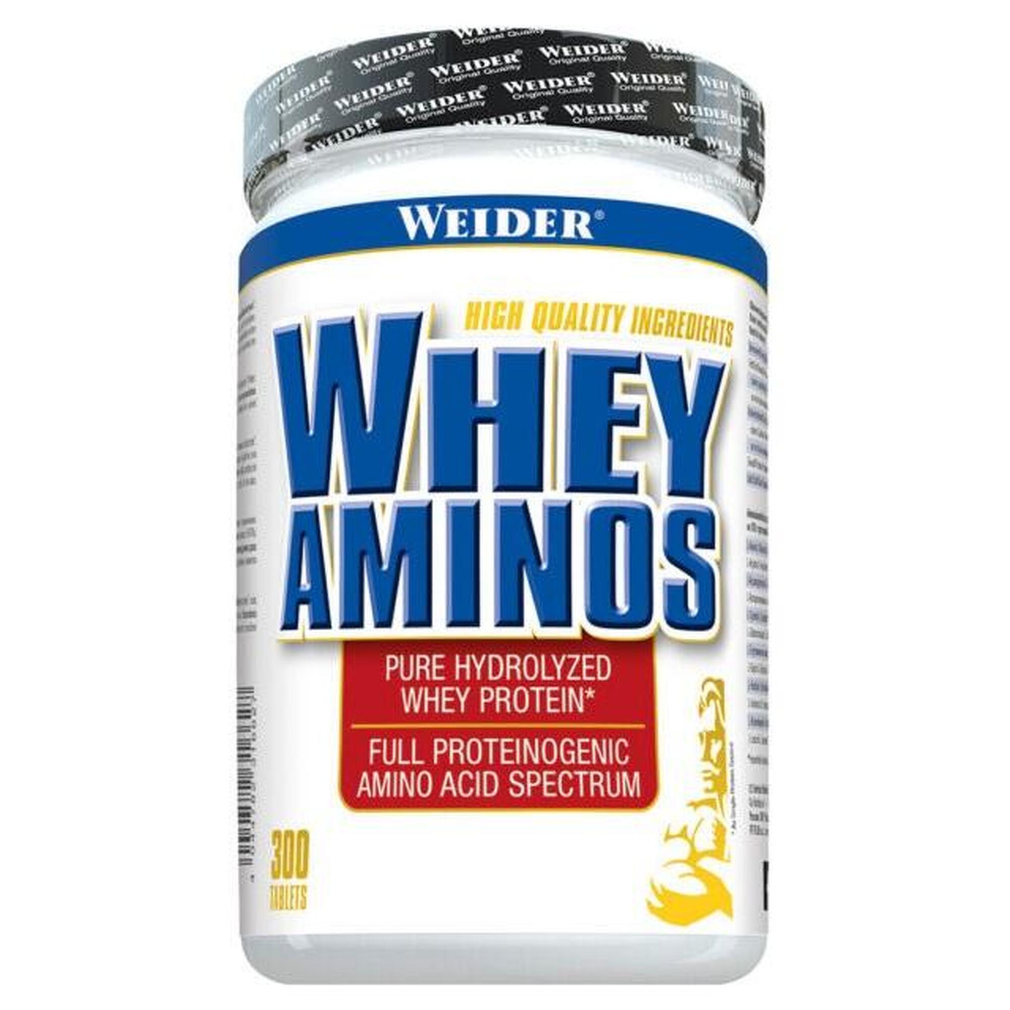 Białko Whey Aminos Weider 300 tabletek