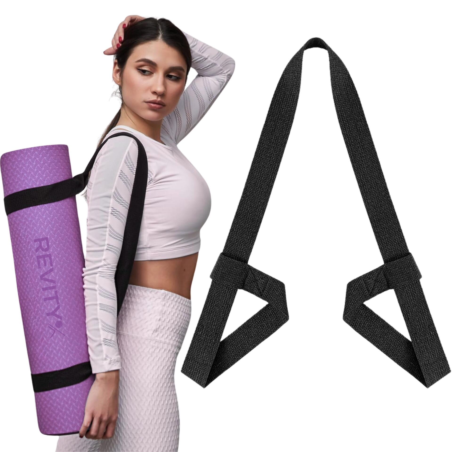 Pasek do przenoszenia maty do ćwiczeń Revity czarny